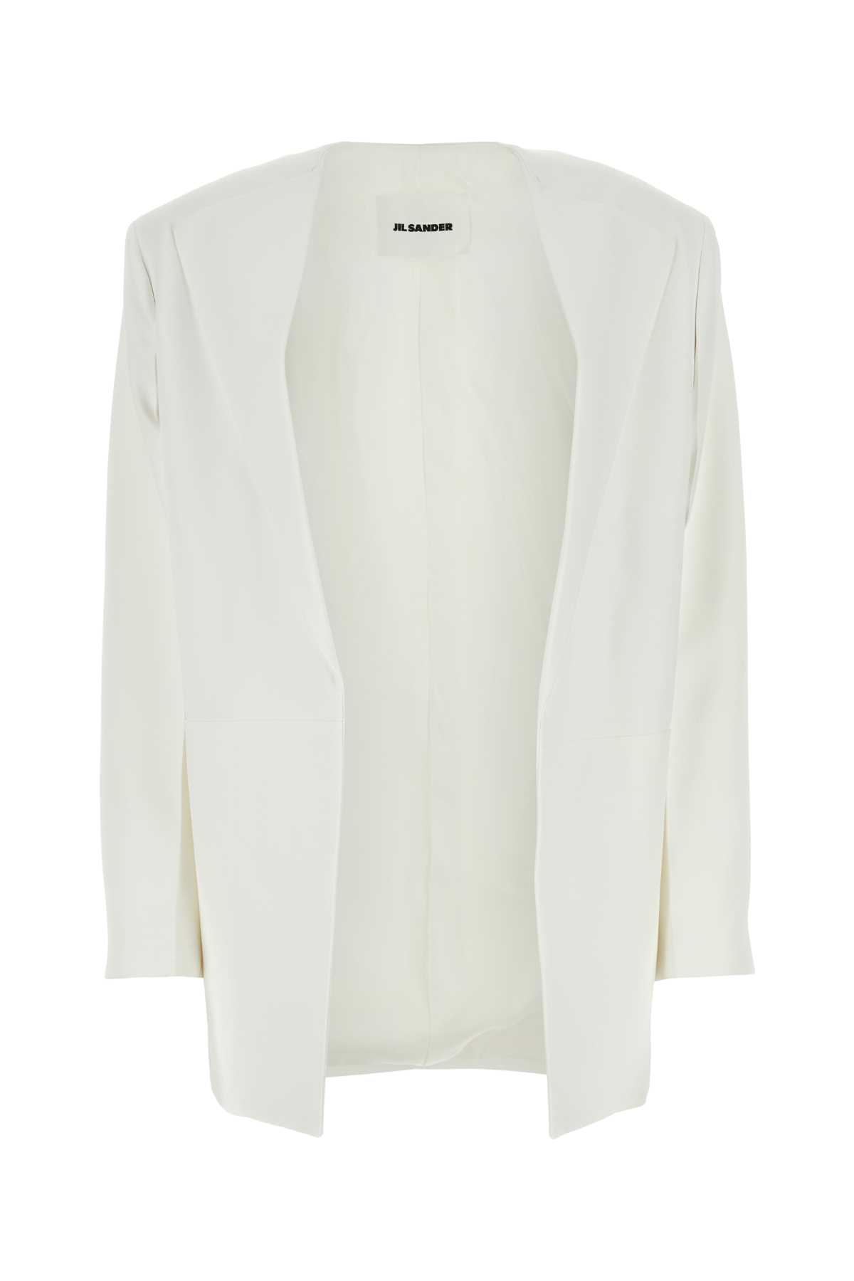 White viscose blazer J03BN0113J65115103 (Jil Sander / ブレザー・ジャケット ) | Jil Sander (ジルサンダー)