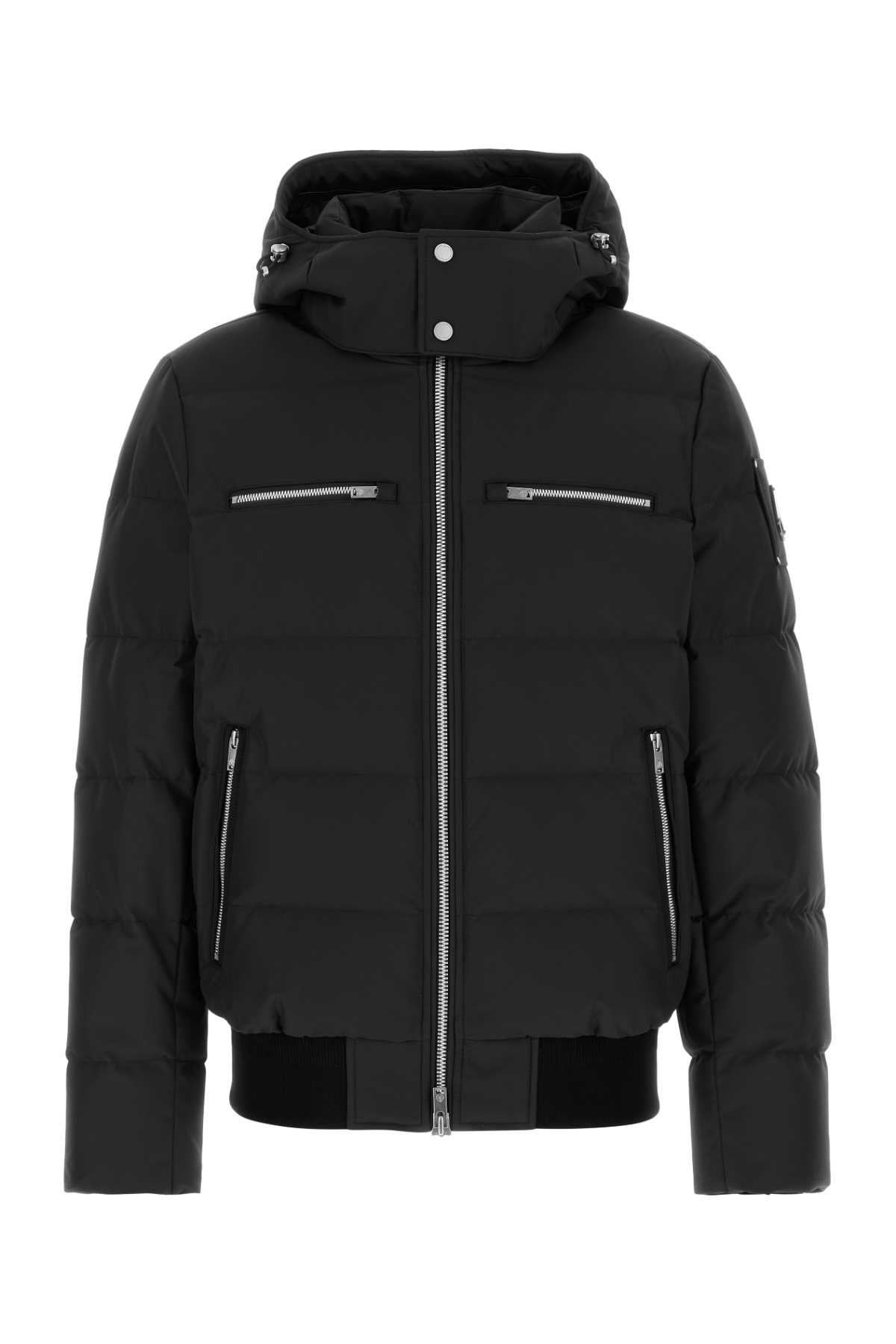 Black polyester Cloud Bomber down jacket M35MB005S305 (MOOSE KNUCKLES / ダウンジャケット・コート ) | MOOSE KNUCKLES (ムースナックルズ)