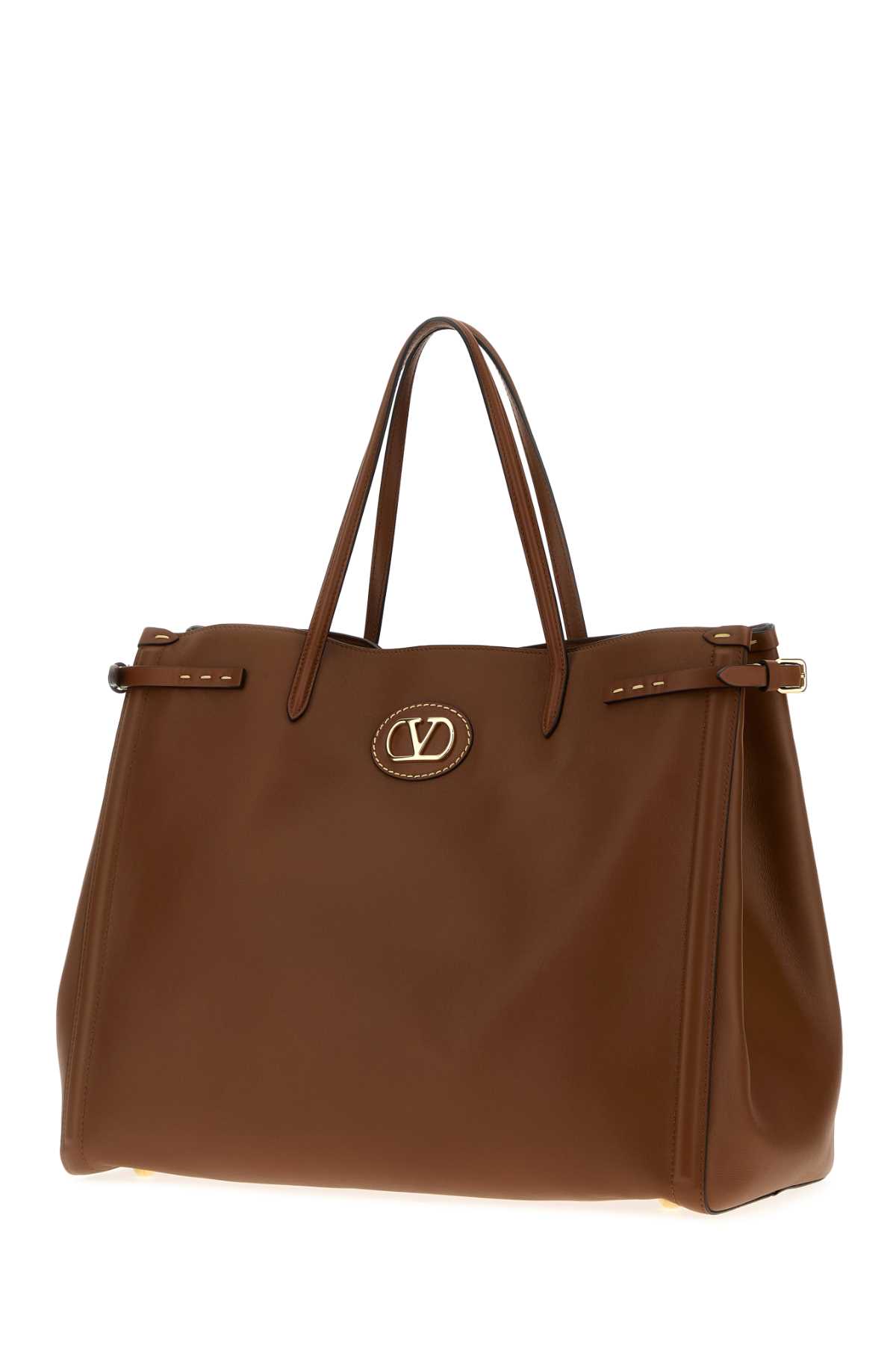 Brown leather larghe Antibes shopping bag 7W2B0R18CVCN58 (Valentino Garavani / トートバッグ ) | Valentino Garavani (ヴァレンティノ)(1)