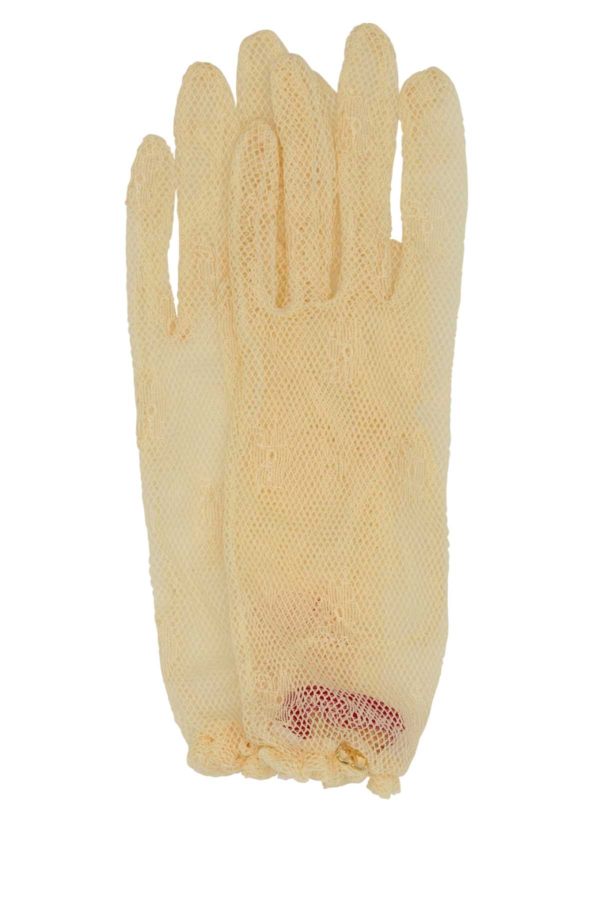 Cream mesh gloves 6W0GD00HPNNYBA (Valentino Garavani / グローブ ) | Valentino Garavani (ヴァレンティノ)