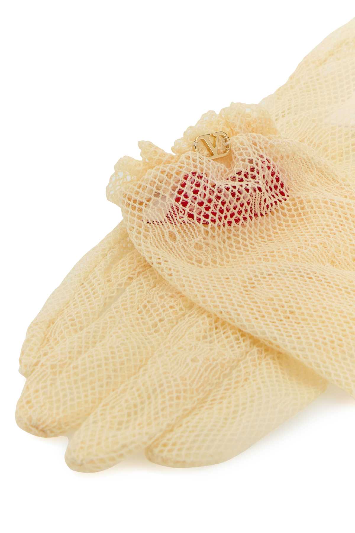 Cream mesh gloves 6W0GD00HPNNYBA (Valentino Garavani / グローブ ) | Valentino Garavani (ヴァレンティノ)(1)