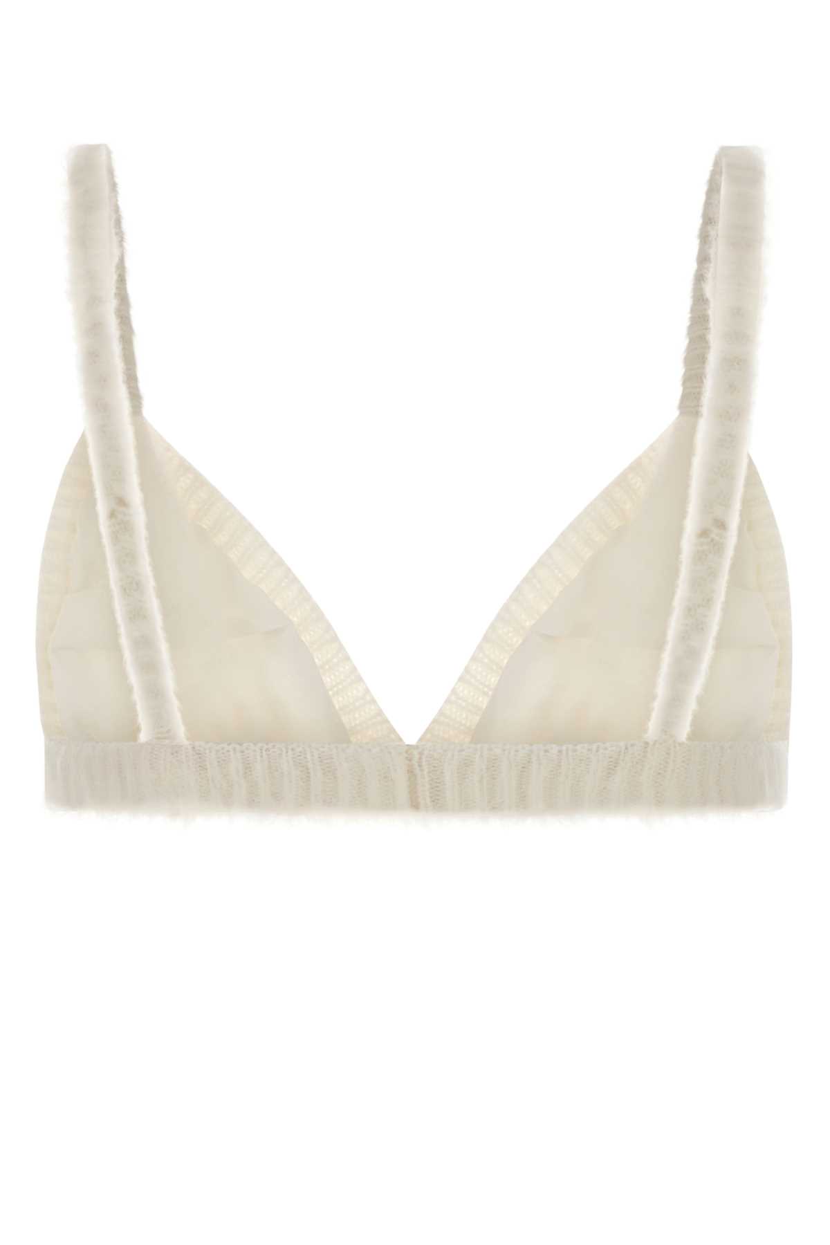 White mohair blend bra FABX4216K46039001 (ALESSANDRA RICH / タンクトップ・キャミソール ) | ALESSANDRA RICH (アレッサンドラ リッチ)(1)