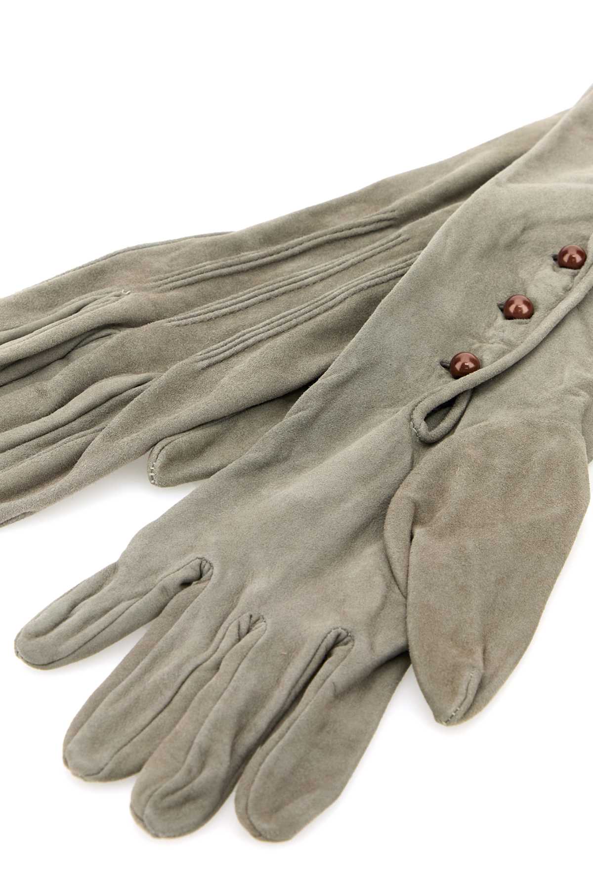 Ligh grey suede long gloves 1GG21015B9F0424 (Prada / グローブ ) | Prada (プラダ)(1)