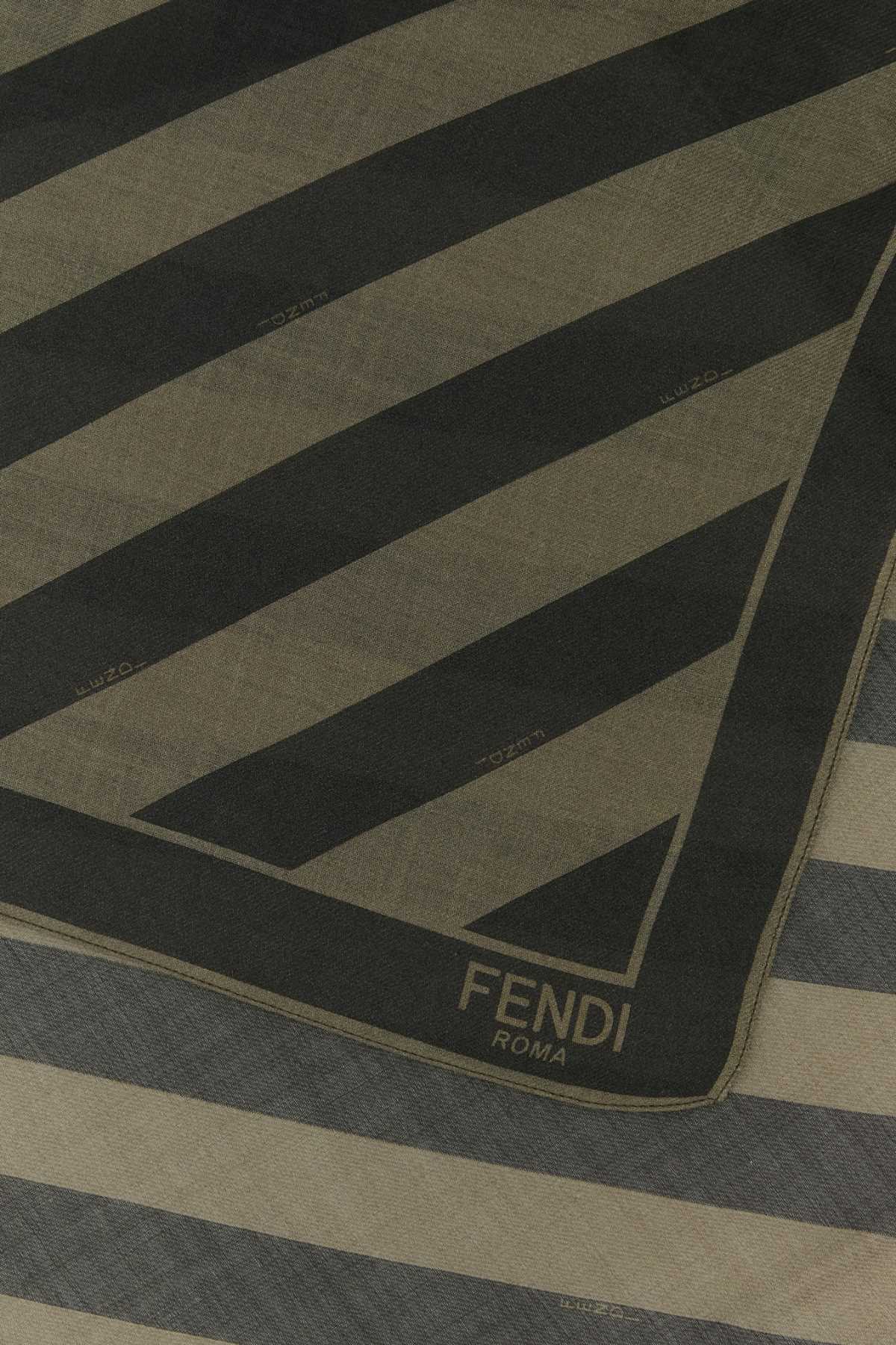 Embroidered wool and linen scarf FXS323AUUCF0VAT (FENDI / スカーフ・マフラー ) | FENDI (フェンディ)(1)