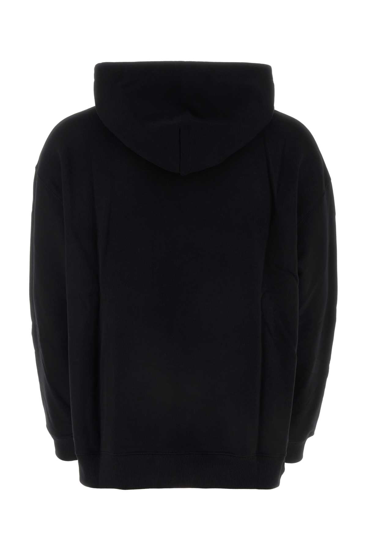 Black cotton sweatshirt 3V3MF25R9J6N01 (Valentino Garavani / スウェット・フーディー ) | Valentino Garavani (ヴァレンティノ)(1)