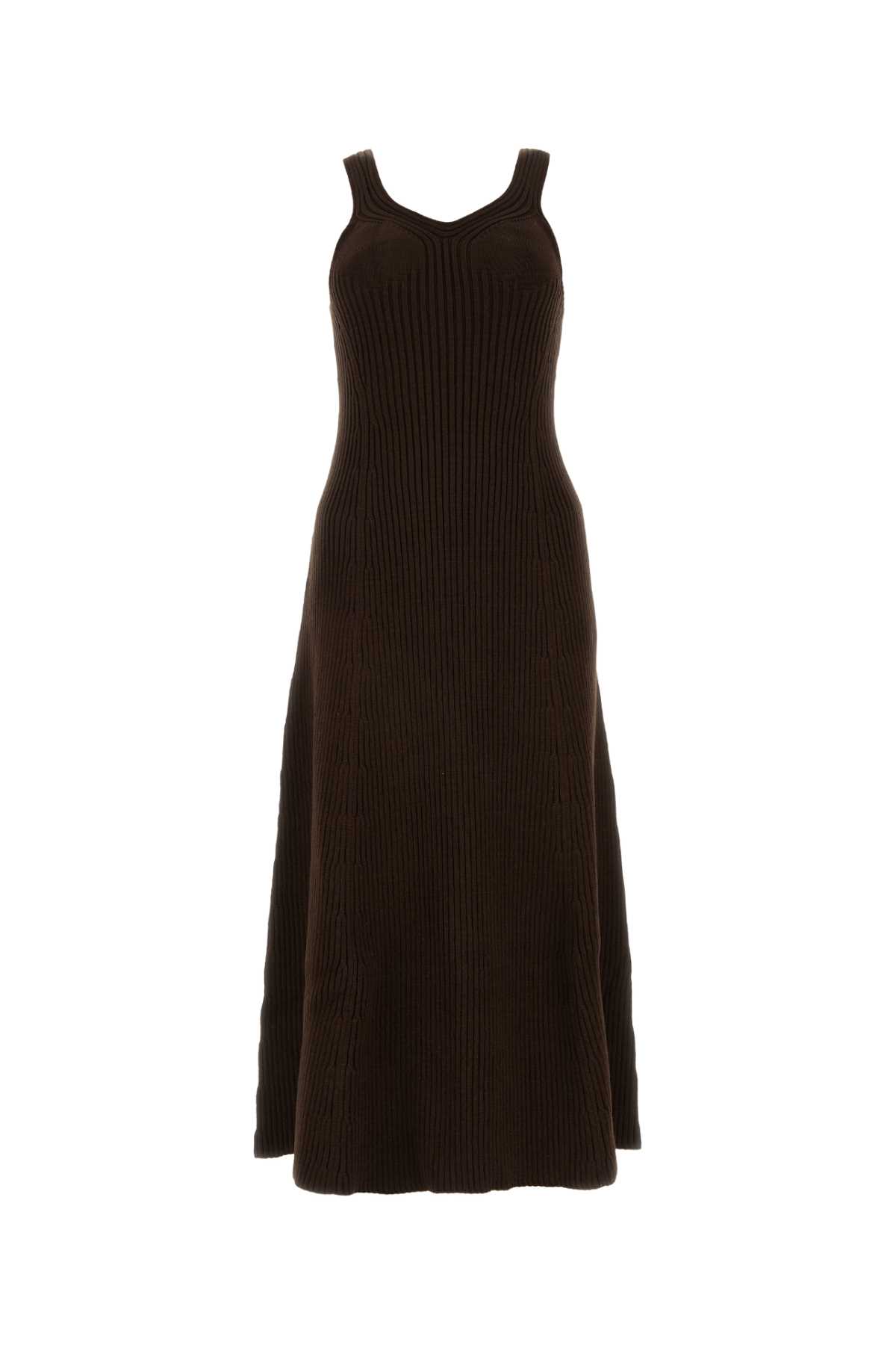 Chocolate cotton blend dress J03CT0132J15382602 (Jil Sander / ワンピース・ドレス・オールインワン ) | Jil Sander (ジルサンダー)