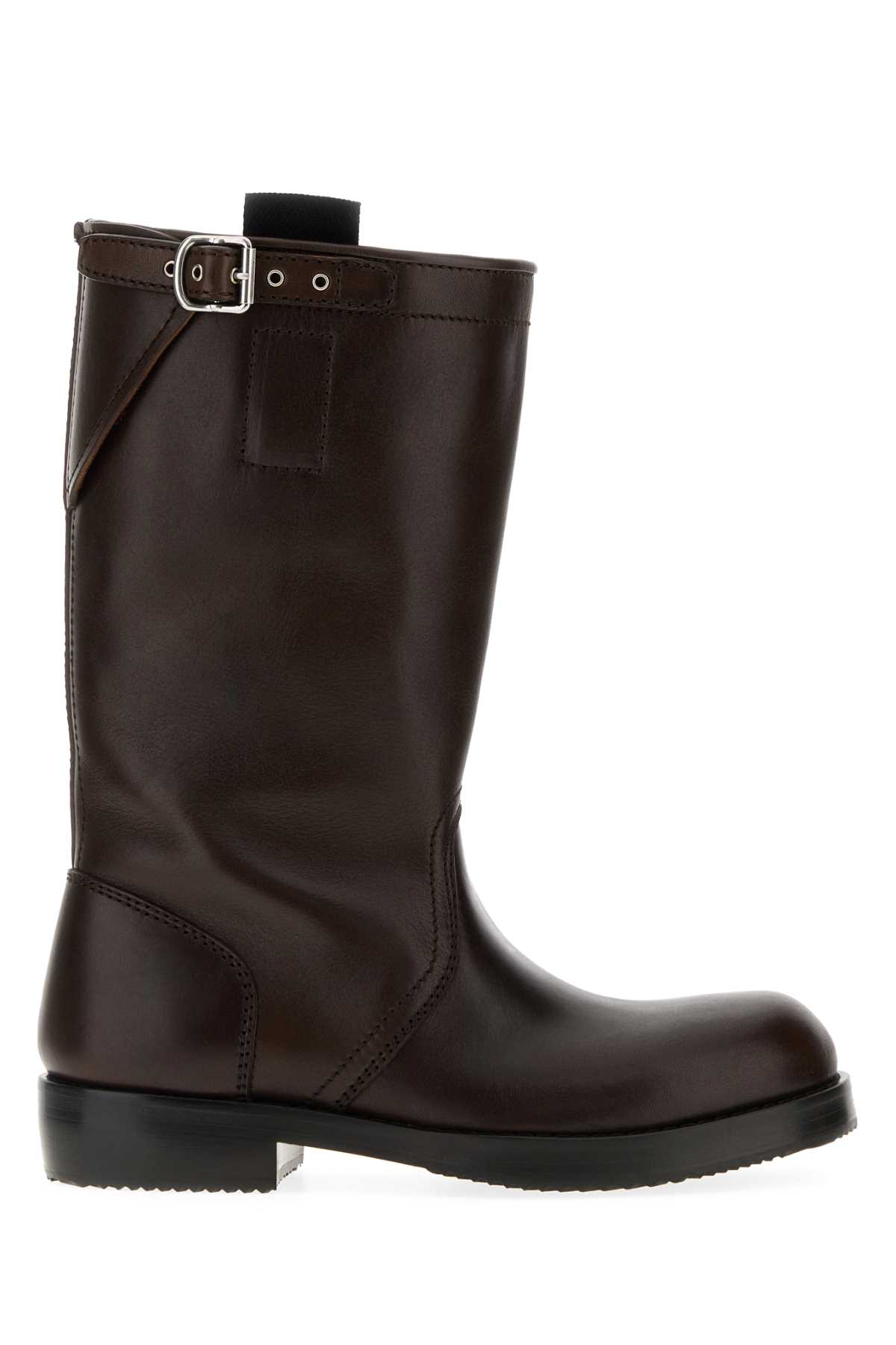Dark brown leather boots 252021700105704 (Dries Van Noten / ブーツ ) | Dries Van Noten (ドリスヴァンノッテン)