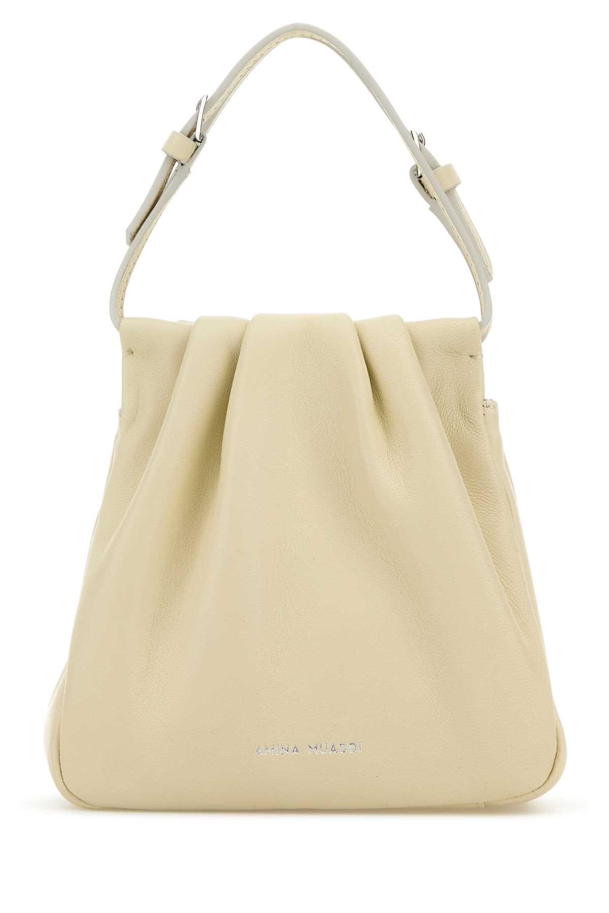 Iovry nappa leather Vittoria Crystal handbag VITTORIAALMONDSIL (AMINA MUADDI / ハンドバッグ・ショルダーバッグ ) | AMINA MUADDI (アミナ モアディ)