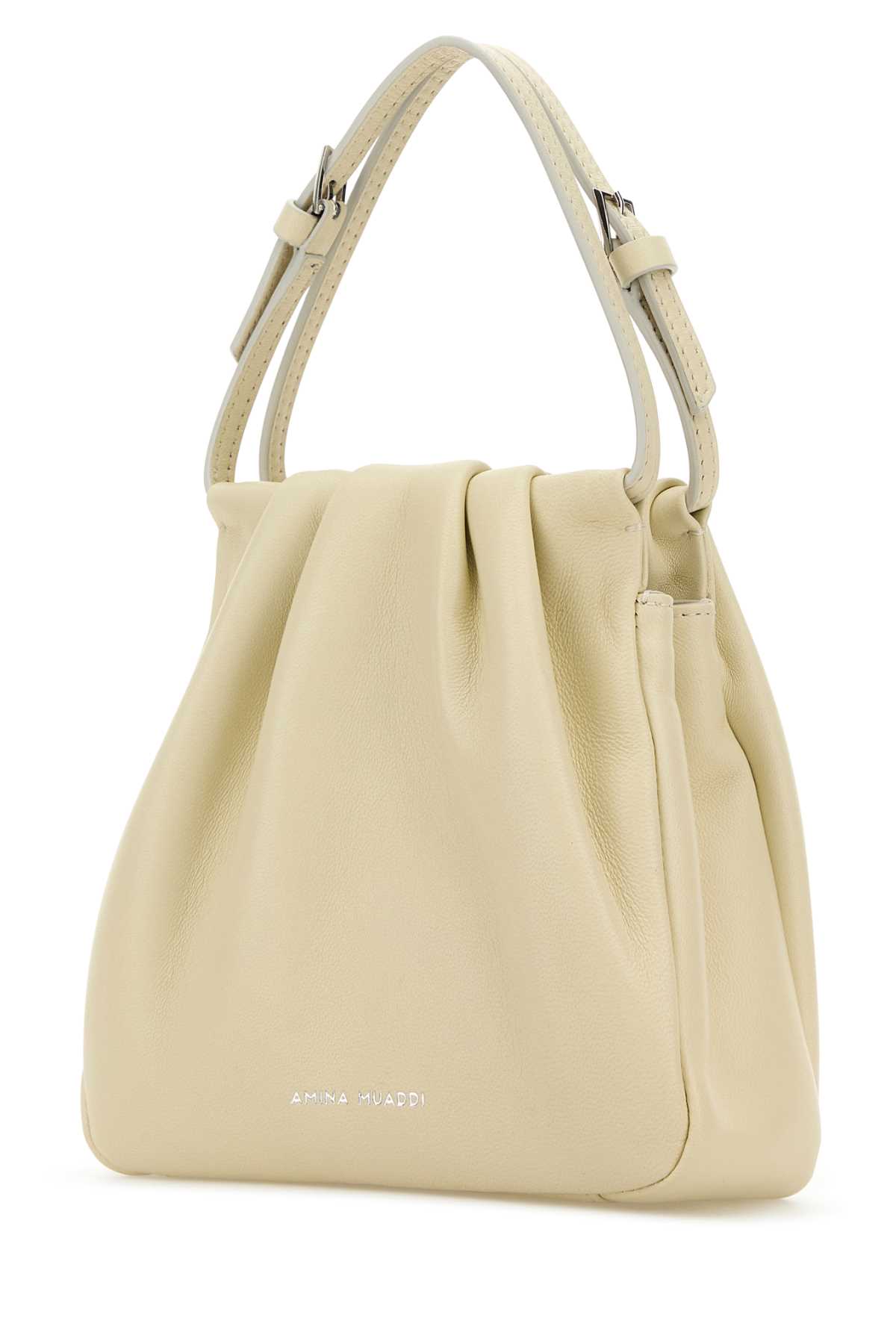 Iovry nappa leather Vittoria Crystal handbag VITTORIAALMONDSIL (AMINA MUADDI / ハンドバッグ・ショルダーバッグ ) | AMINA MUADDI (アミナ モアディ)(1)