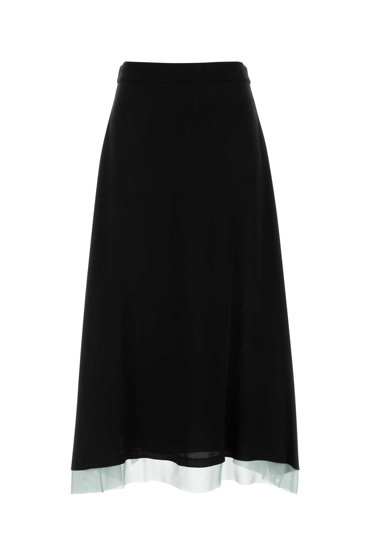 Black crepe skirt FQ7665AUP6FOGME (FENDI / スカート ) | FENDI (フェンディ)