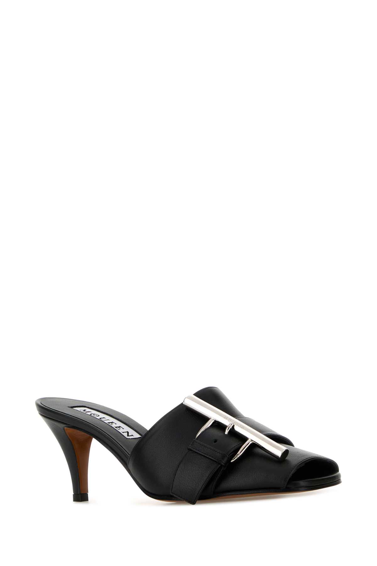 Black leather mules 808167WHABS1000 (Alexander McQUEEN / サンダル ) | Alexander McQUEEN (アレキサンダー・マックイーン)(1)