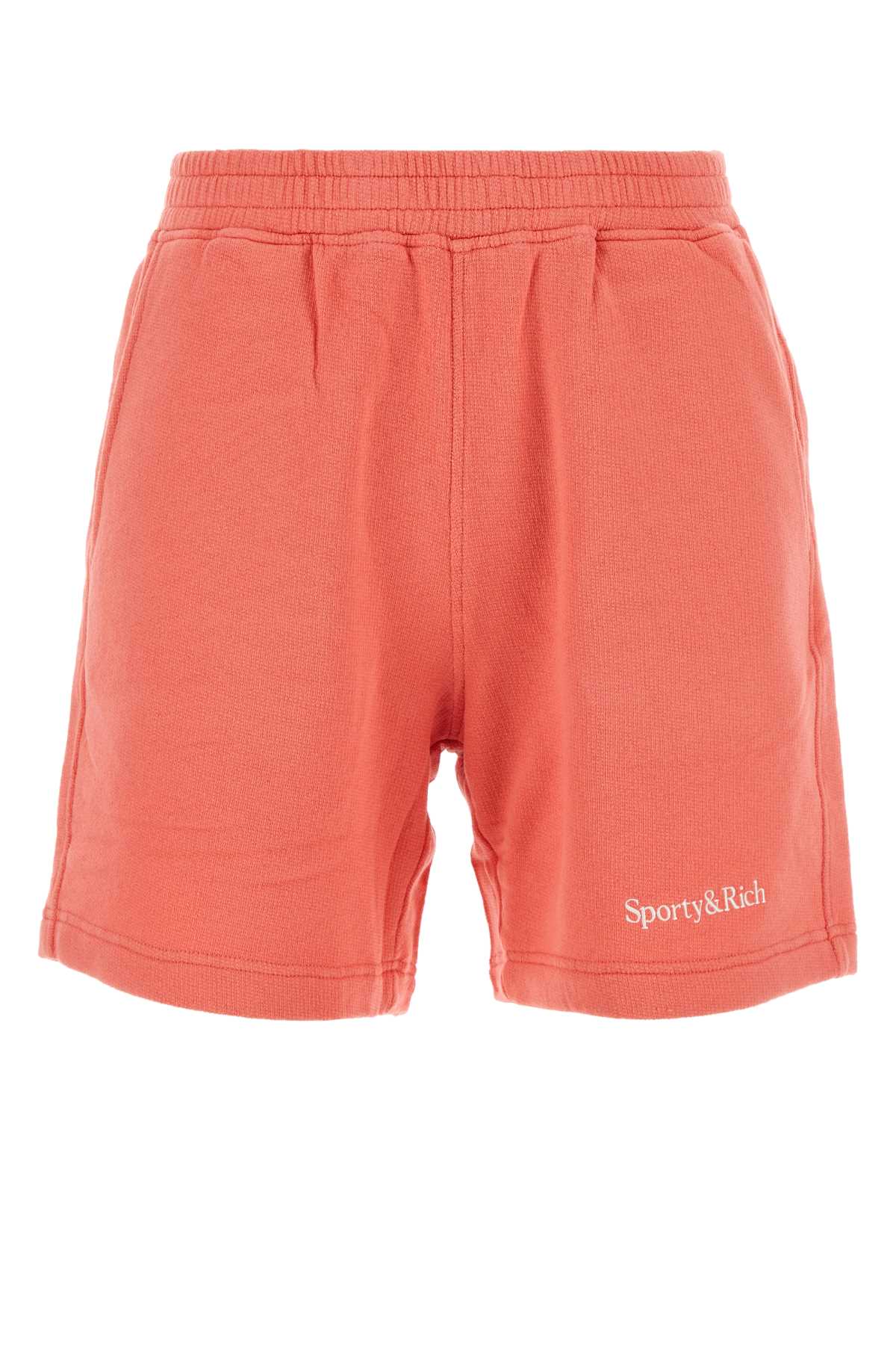 Salmon pink stretch cotton shorts SH007S402SCCOTTONCANDY (Sporty & Rich / ショートパンツ ) | Sporty & Rich (スポーティアンドリッチ)