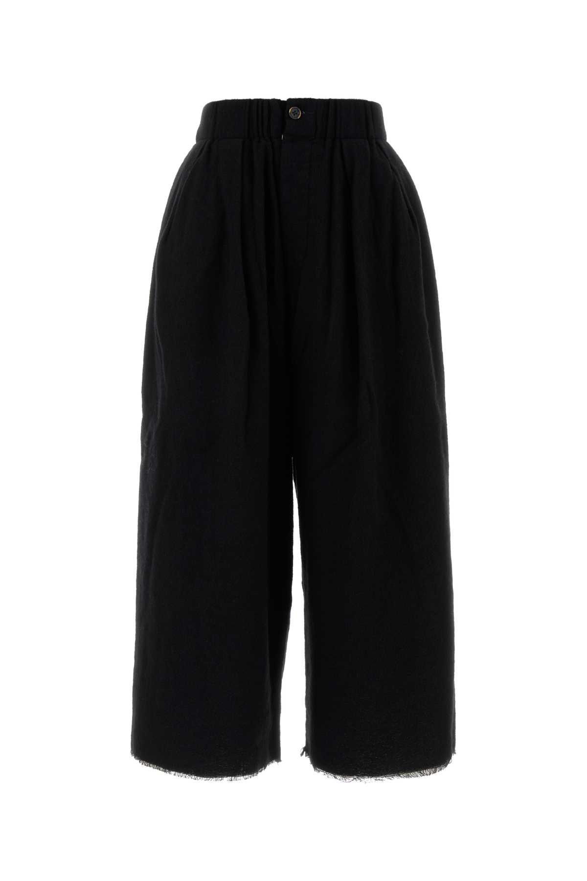 Black wool blend bermuda shorts UP3007UW900 (UMA WANG / パンツ ) | UMA WANG (ユマ ワン)