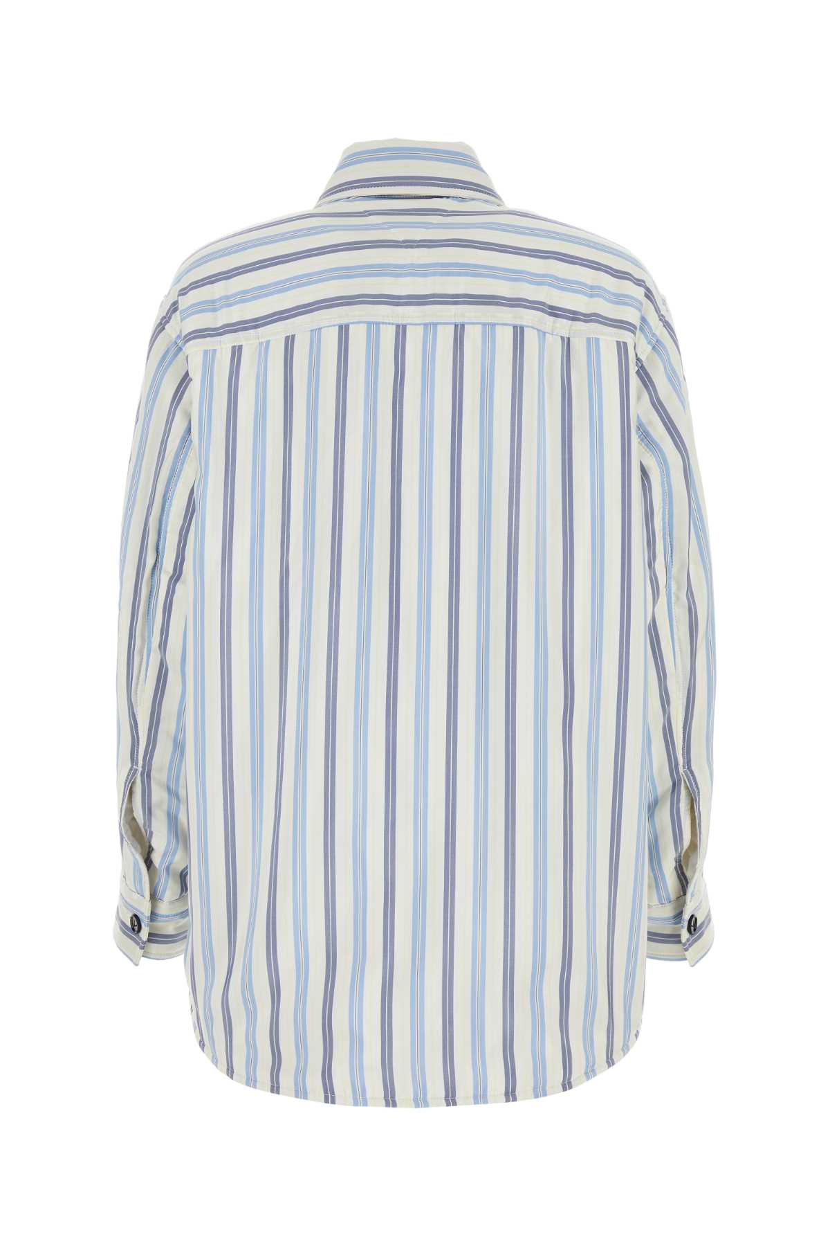 Embroidered silk oversize padded shirt 778671V3OP04021 (Bottega Veneta / シャツ・ブラウス ) | Bottega Veneta (ボッテガ・ヴェネタ)(1)