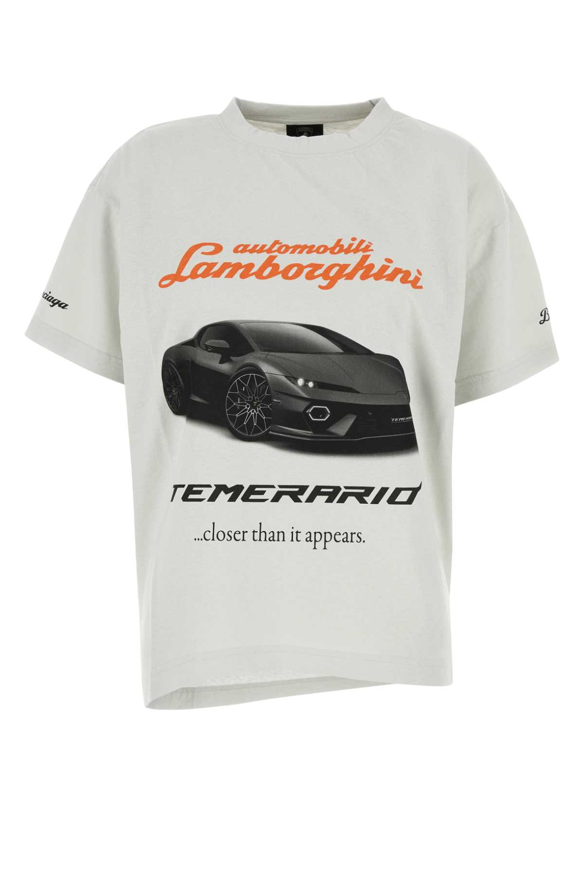 Light grey cotton Balenciaga x Automobili Lamborghini oversize t-shirt 826344TSVP99012 (Balenciaga / Tシャツ・カットソー ) | Balenciaga (バレンシアガ)