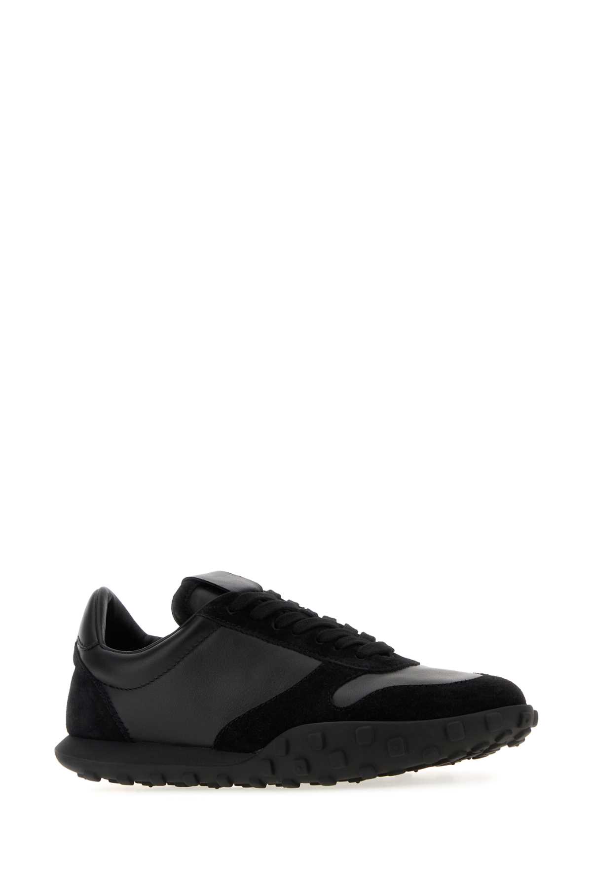 Black nappa leather and suede Moon sneakers J32WS0056P7394001 (Jil Sander / スニーカー ) | Jil Sander (ジルサンダー)(1)