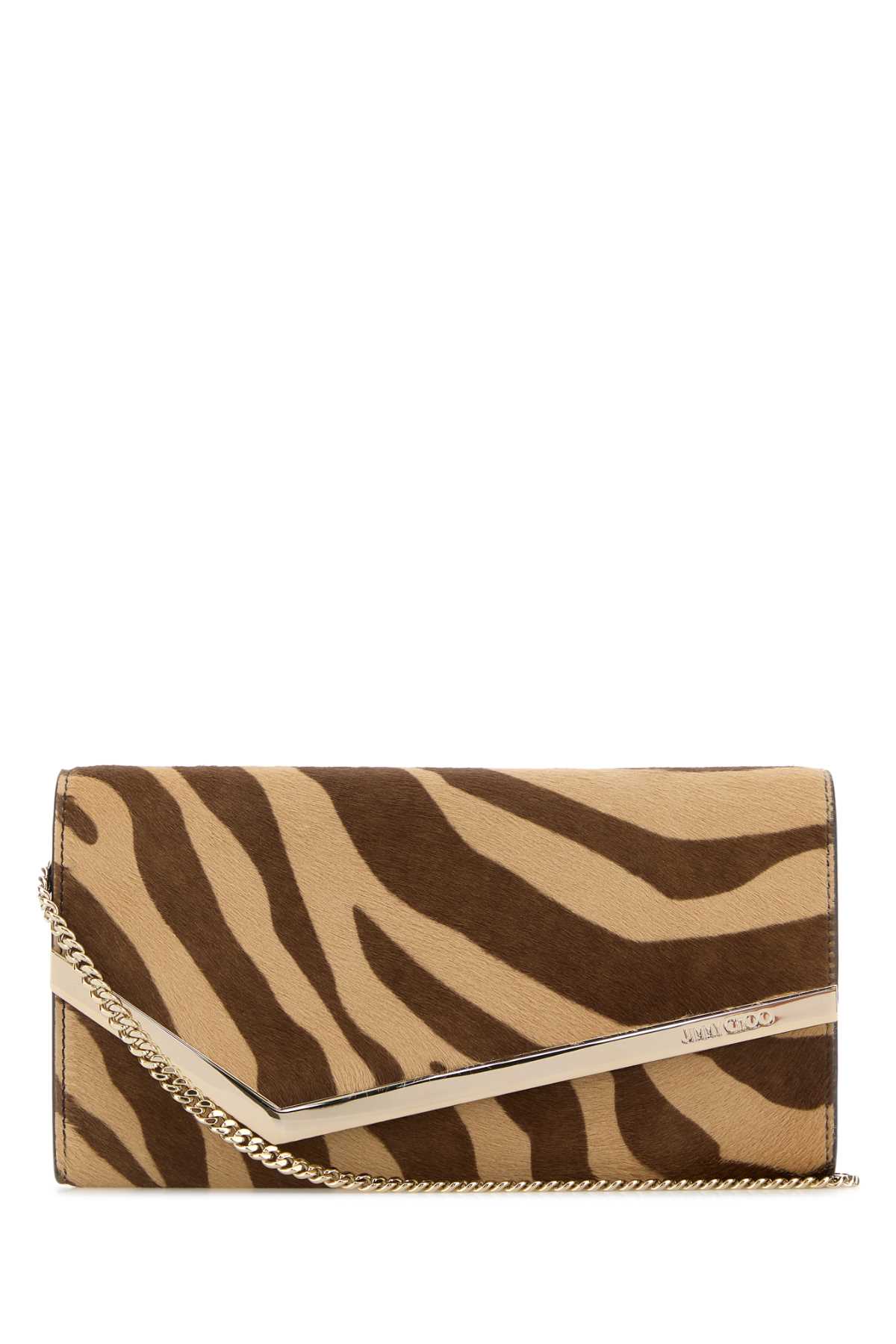 Printed calf hair Emmie clutch EMMIEZNCNATLIGGOL (JIMMY CHOO / ハンドバッグ・ショルダーバッグ ) | JIMMY CHOO (ジミー チュウ)