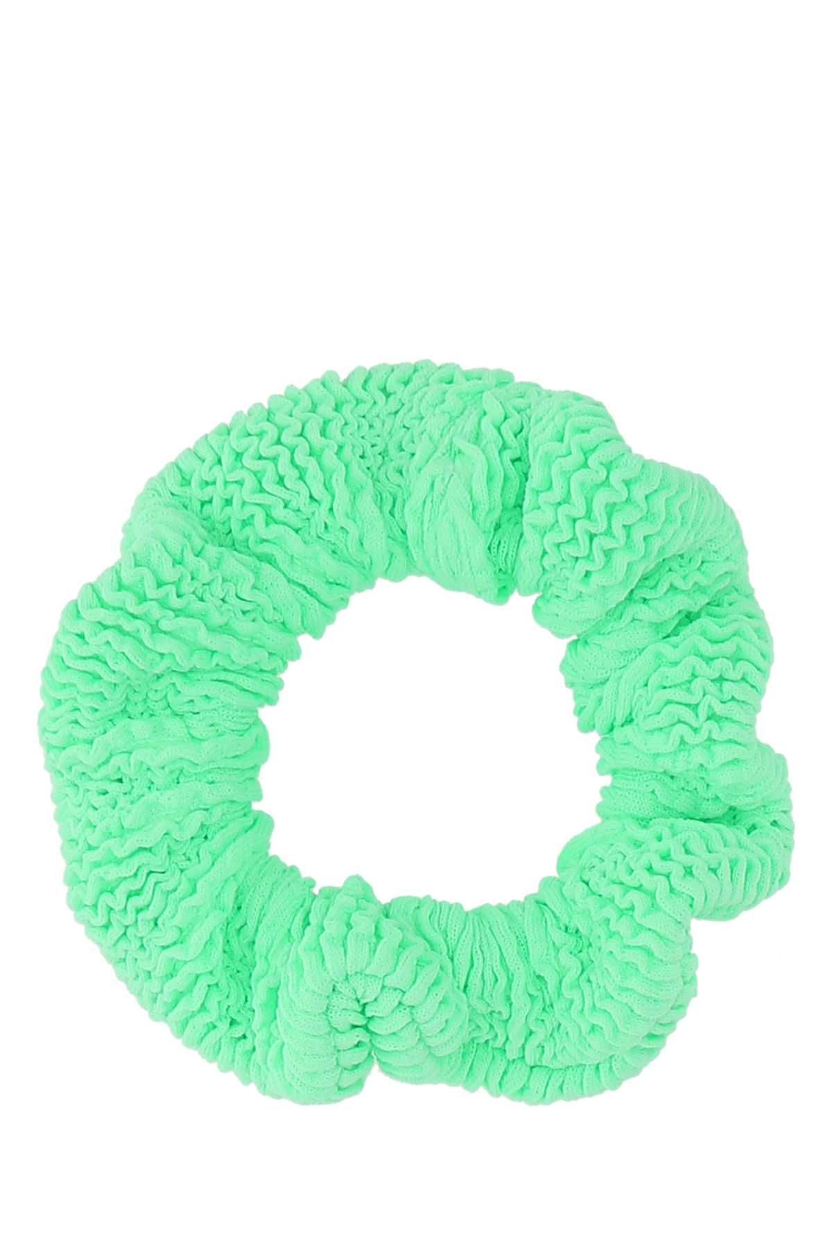 Green fabric scrunchie SCRUNCHIELIME (Hunza G / ヘッドアクセサリー ) | Hunza G (フンザ ジー)