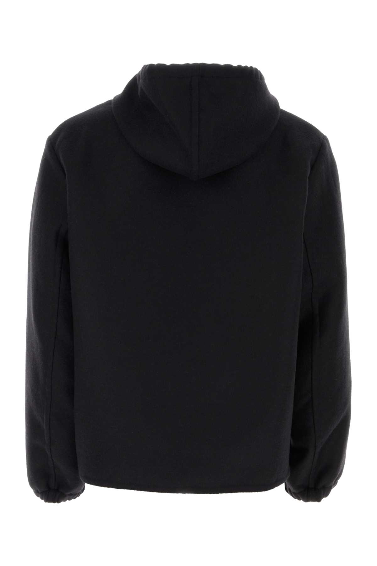 Black wool blend sweatshirt BM015214NZ002 (GIVENCHY / スウェット・フーディー ) | GIVENCHY (ジバンシィ)(1)