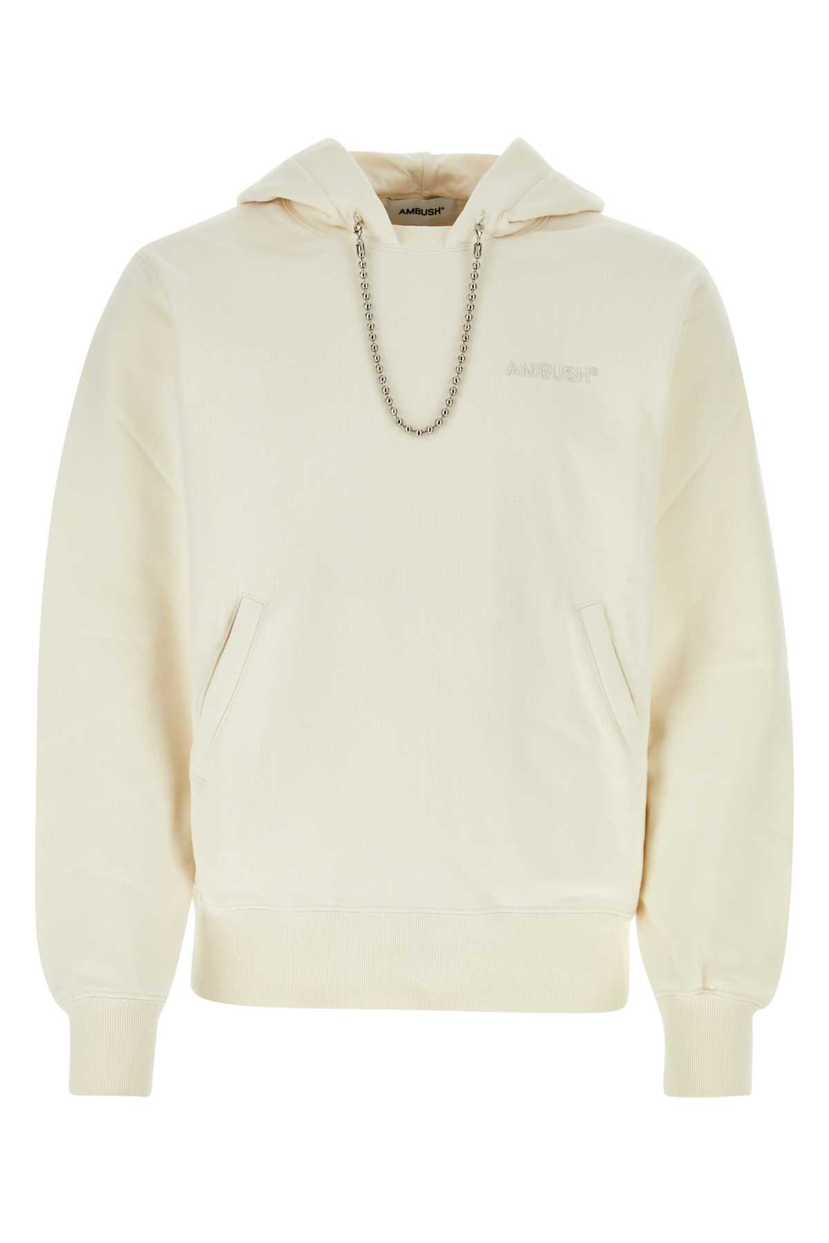 Ivory cotton sweatshirt BMBB001S24FLE0013131 (AMBUSH / スウェット・フーディー ) | AMBUSH (アンブッシュ)