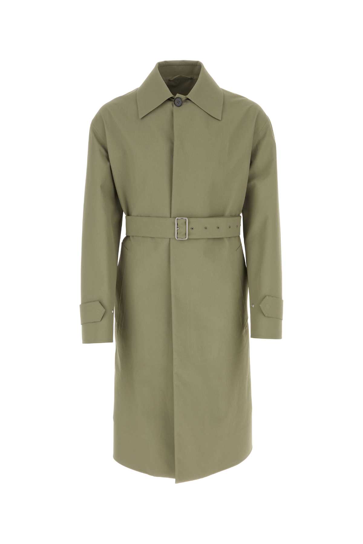 Army green cotton trench coat J23AH0101J45022317 (Jil Sander / コート ) | Jil Sander (ジルサンダー)