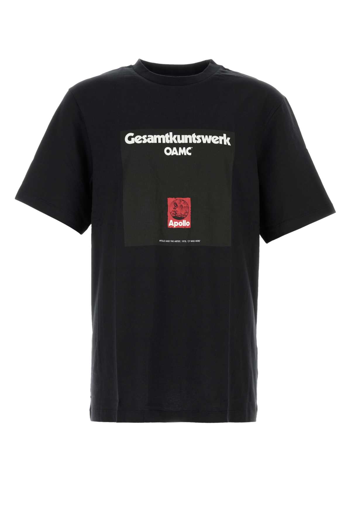 Black cotton t-shirt 24E28OAJ19COT00914001 (OAMC / Tシャツ・カットソー ) | OAMC (オーエーエムシー)