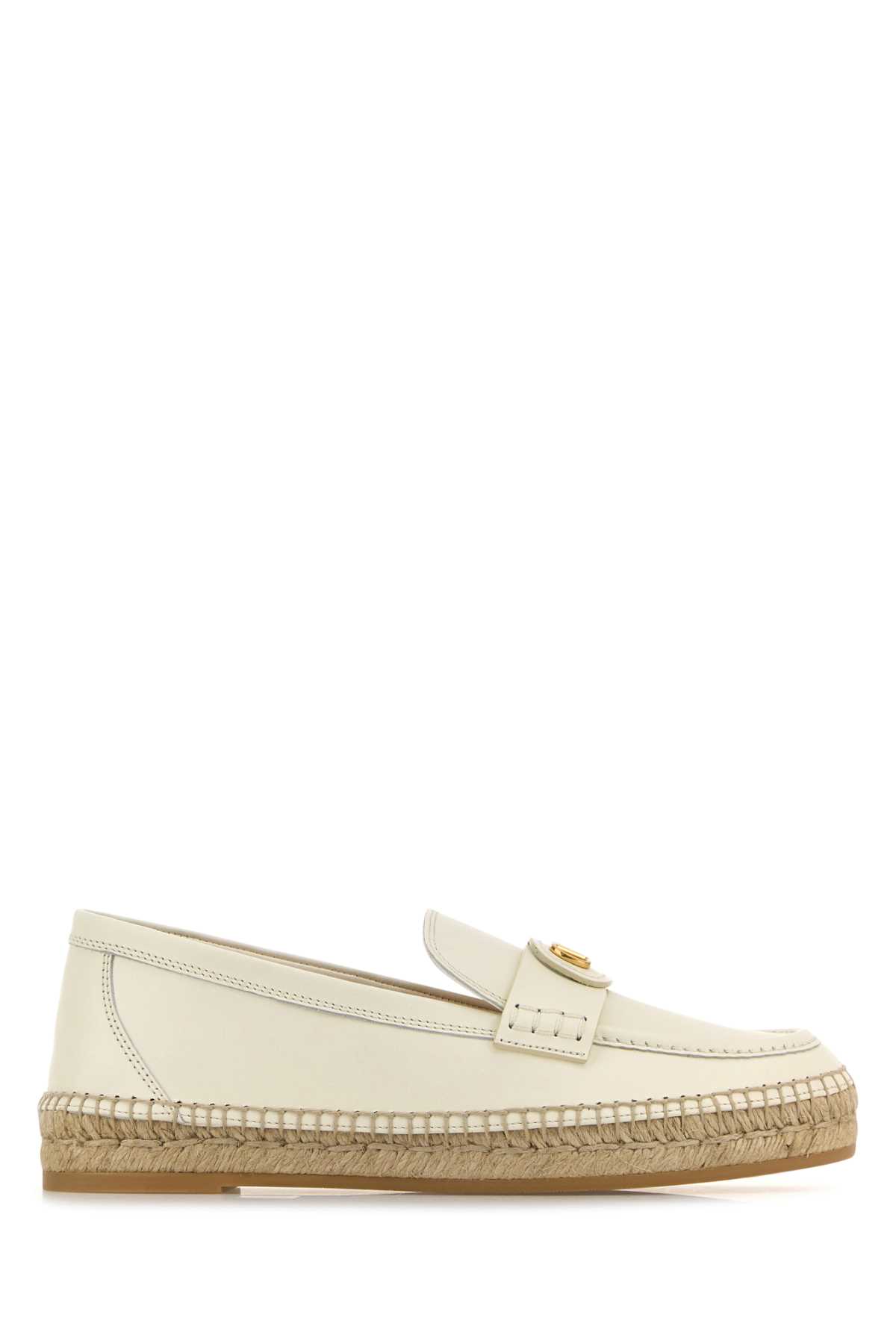 White leather VLogo Signature espadrilles 6W2S0KY5ZIHYK7 (Valentino Garavani / ローファー ) | Valentino Garavani (ヴァレンティノ)