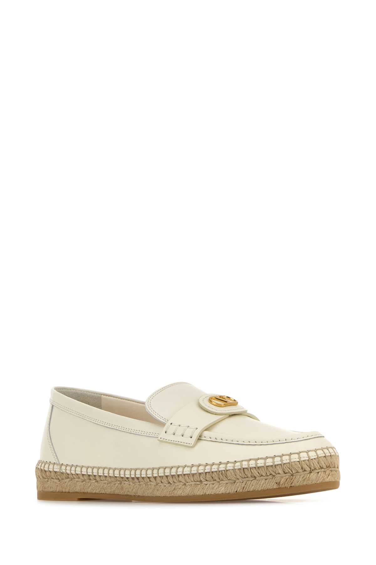 White leather VLogo Signature espadrilles 6W2S0KY5ZIHYK7 (Valentino Garavani / ローファー ) | Valentino Garavani (ヴァレンティノ)(1)