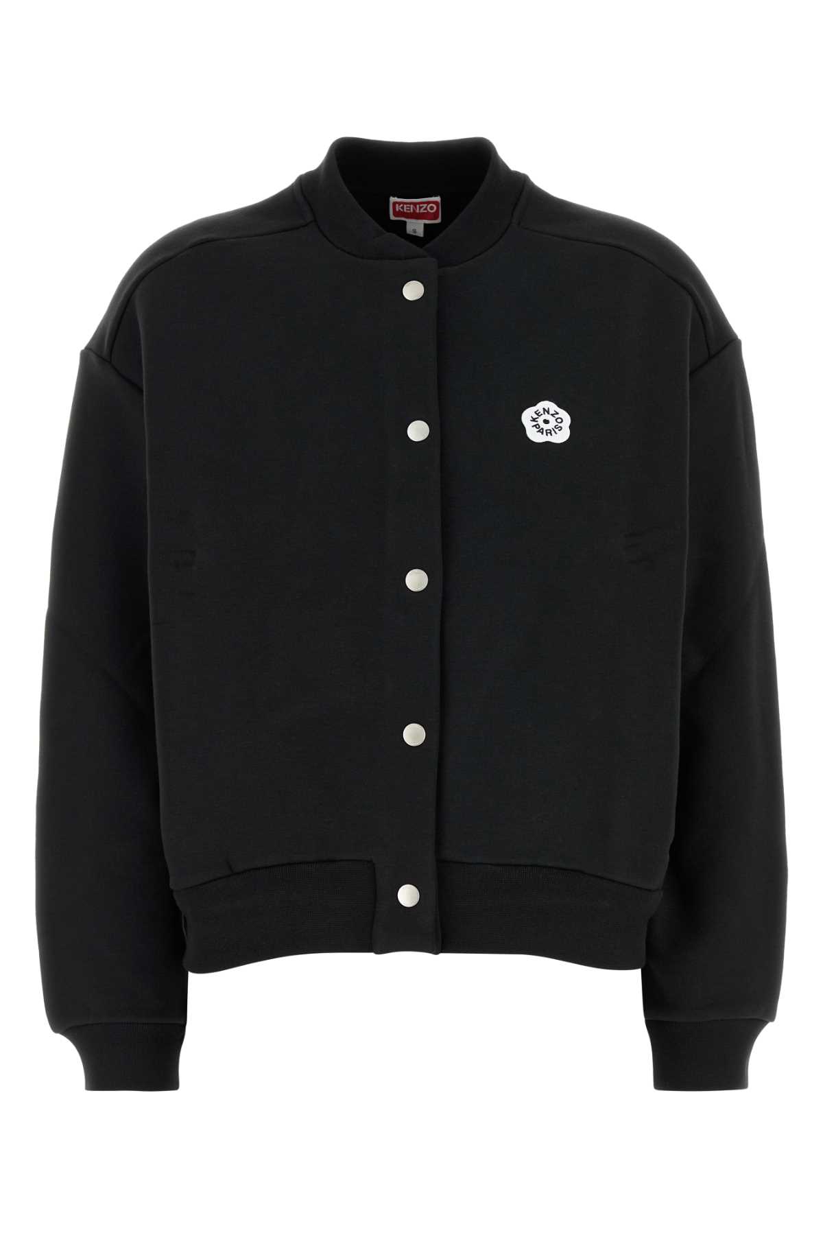 Black stretch cotton bomber jacket FF62BL5514MK99J (KENZO / カジュアルジャケット ) | KENZO (ケンゾー)