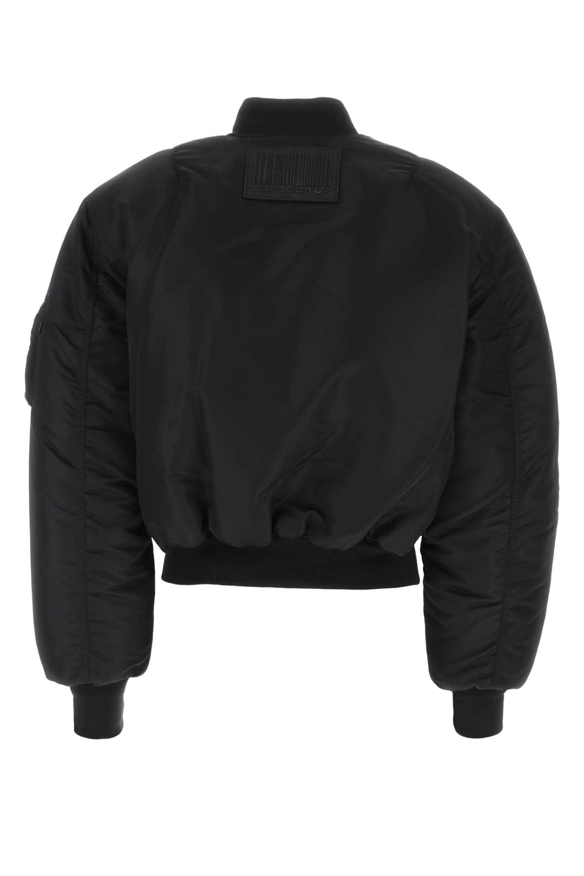 Black nylon padded bomber jacket VL16JA320BBLACK (VTMNTS / カジュアルジャケット ) | VTMNTS (ブイティーエムエヌティーエス)(1)