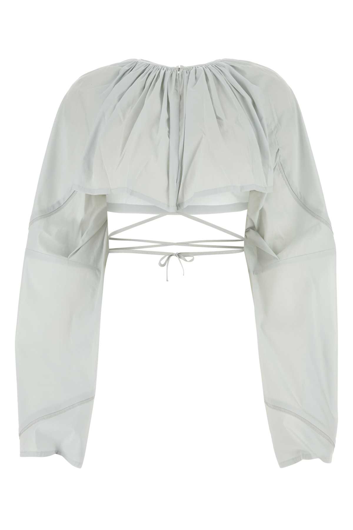 Light grey stretch cotton blend blouse KKWAW23SH0128CLOUDGREY (KIKO KOSTADINOV / シャツ・ブラウス ) | KIKO KOSTADINOV (キコ コスタディノフ)