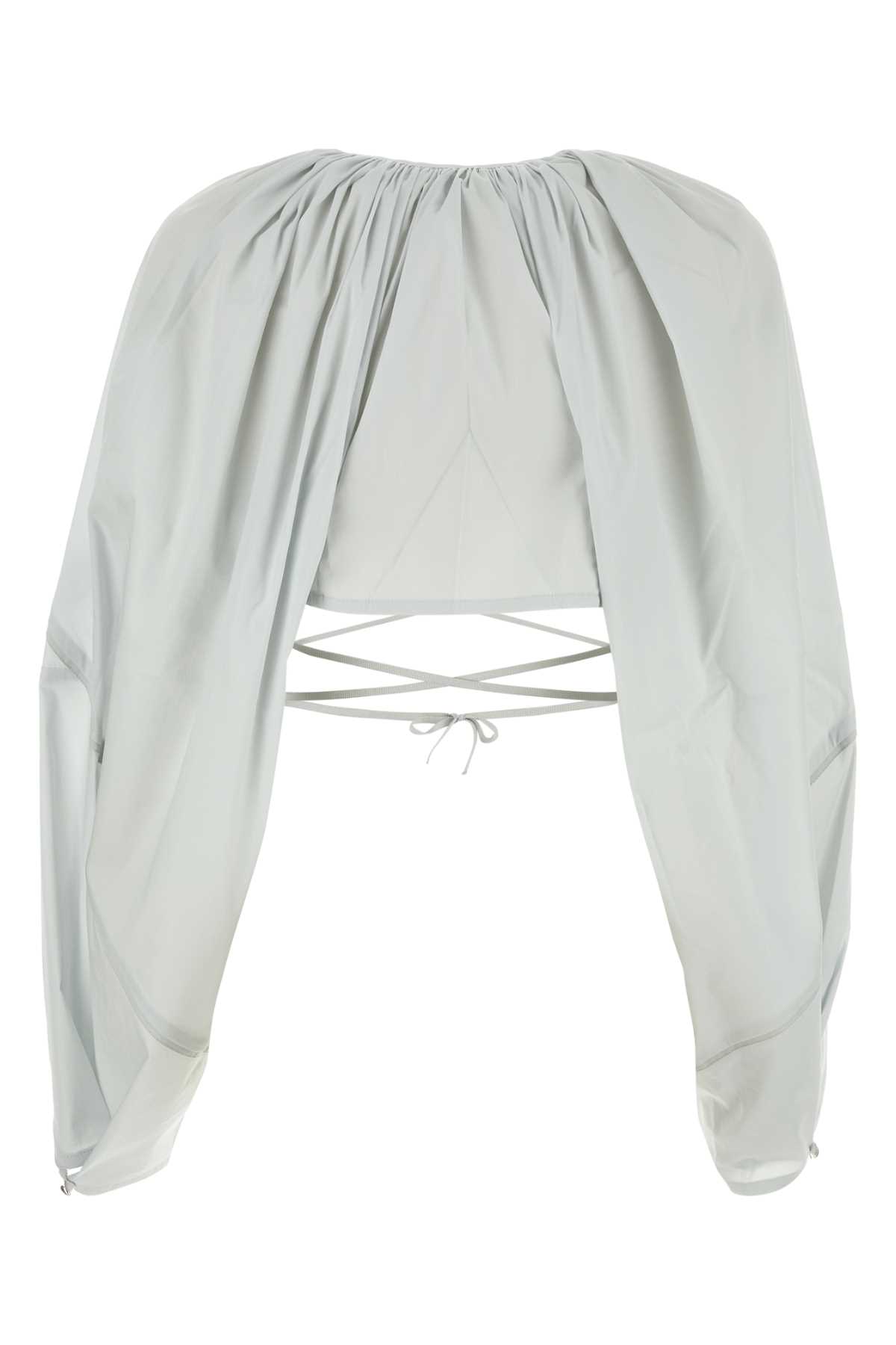 Light grey stretch cotton blend blouse KKWAW23SH0128CLOUDGREY (KIKO KOSTADINOV / シャツ・ブラウス ) | KIKO KOSTADINOV (キコ コスタディノフ)(1)