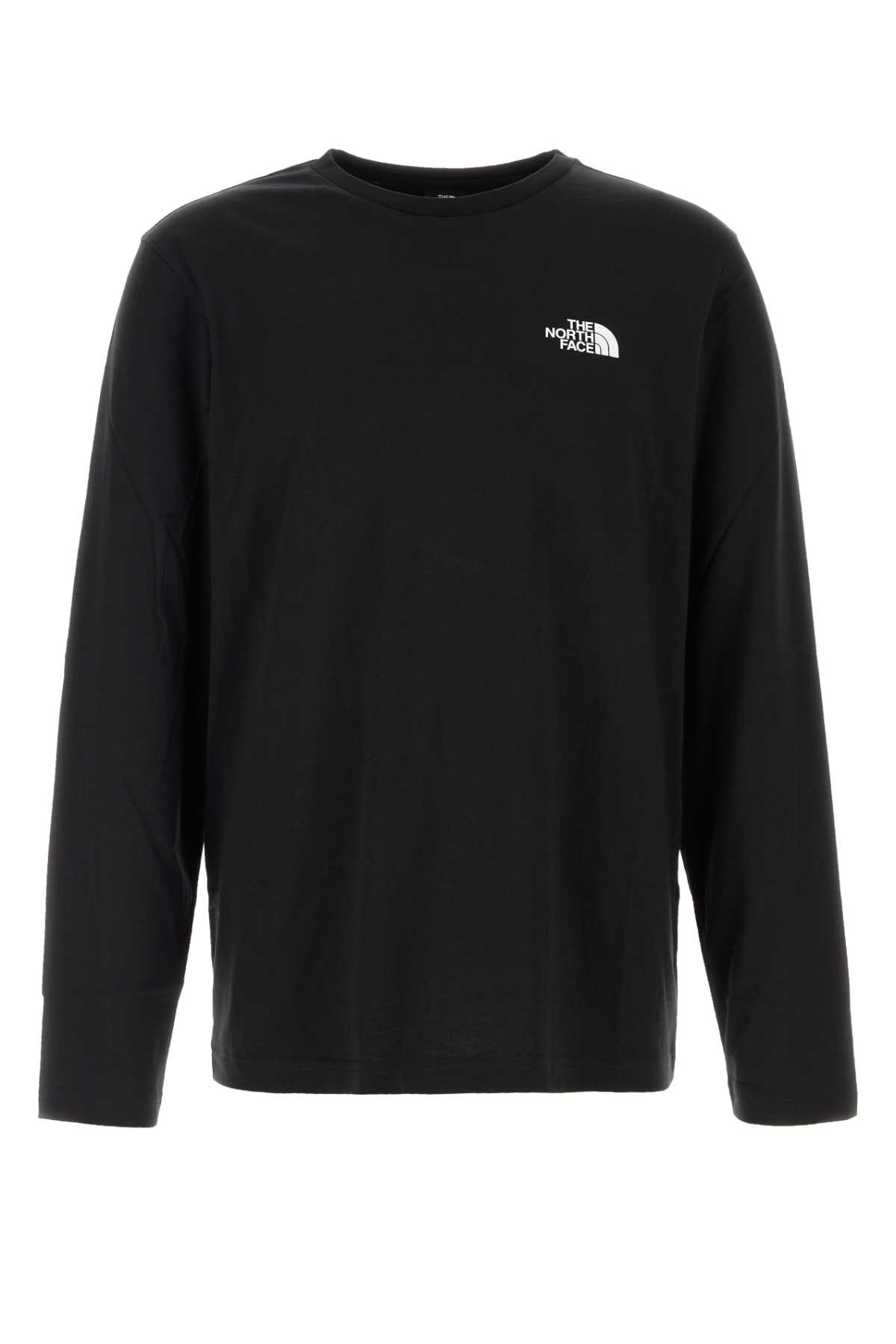 Black cotton blend t-shirt NF0A87QNJK31 (THE NORTH FACE / Tシャツ・カットソー ) | THE NORTH FACE (ザ・ノース・フェイス)