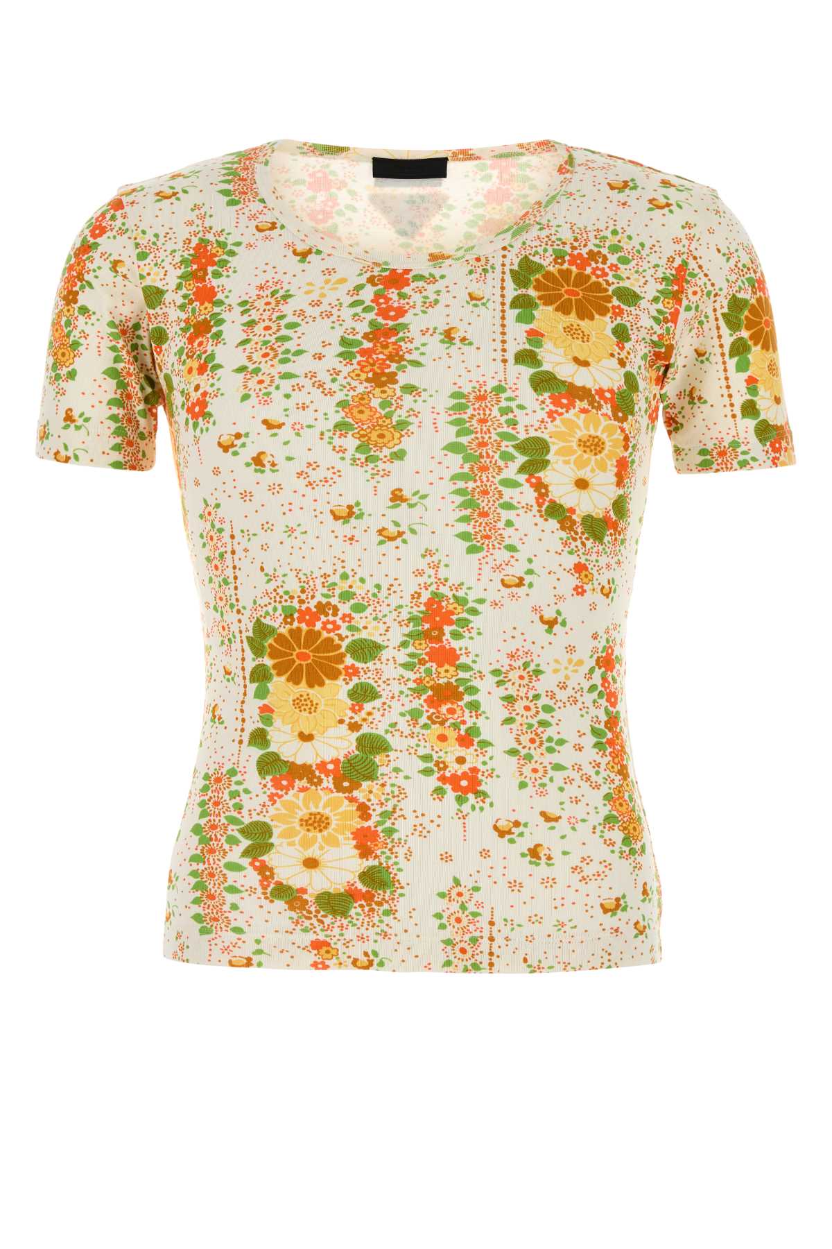 Printed cotton t-shirt UJN944SOOO174UF0049 (Prada / Tシャツ・カットソー ) | Prada (プラダ)