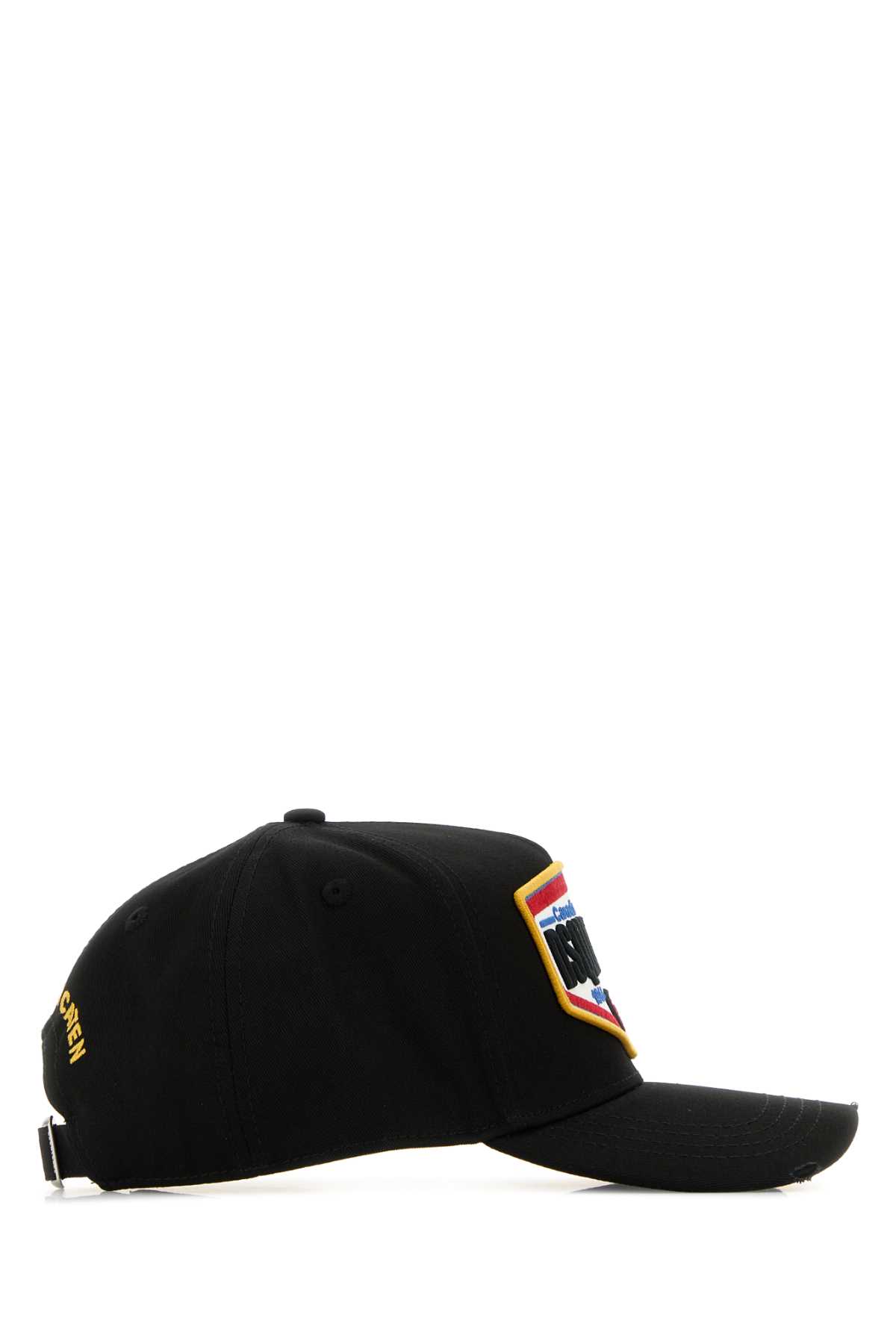 Black cotton baseball cap BCM076305C000012124 (Dsquared2 / 帽子 ) | Dsquared2 (ディースクエアード)(1)