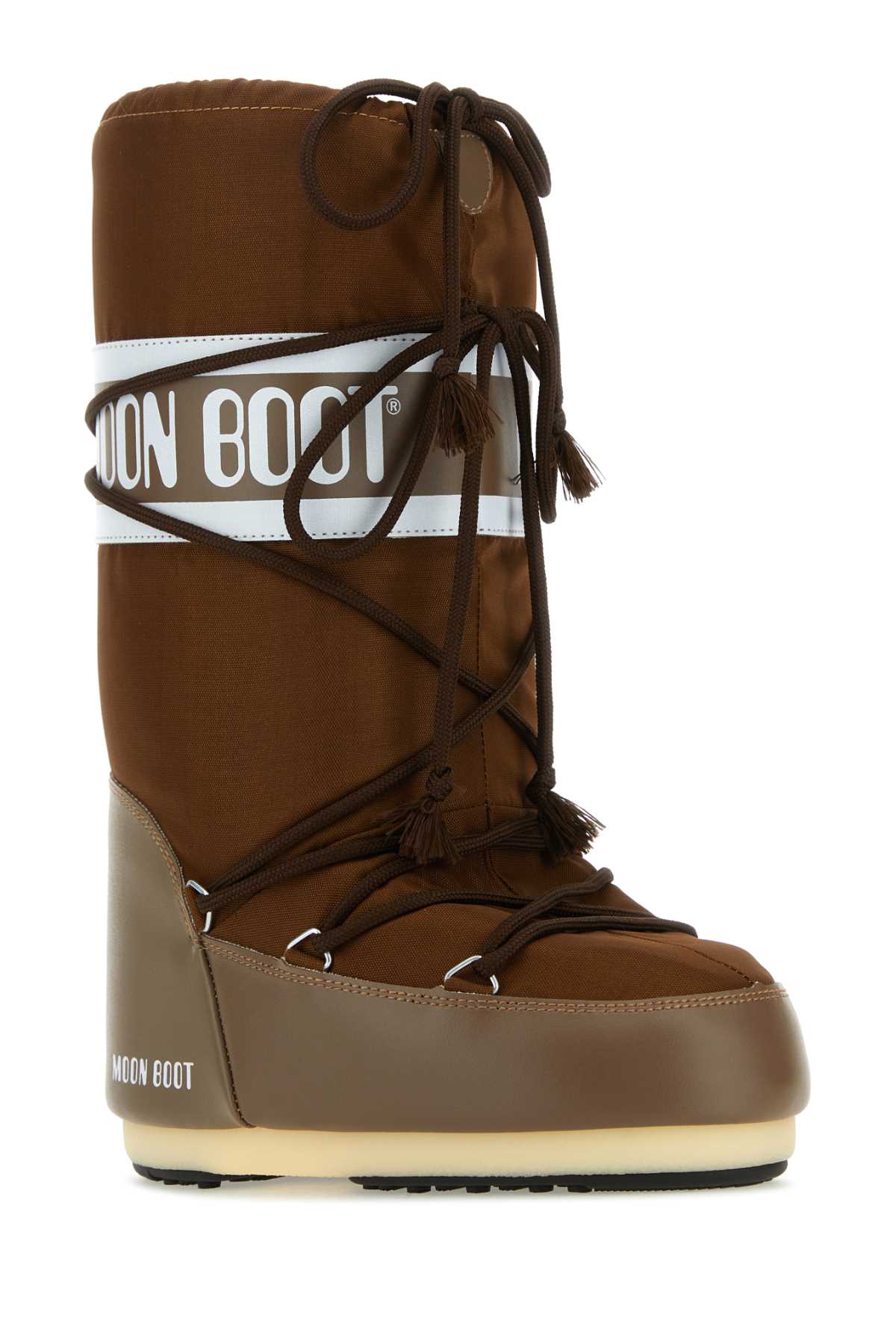 Brown nylon and synthetic leather Icon boots 1400440M005 (MOON BOOT / ブーツ ) | MOON BOOT (ムーンブーツ)(1)