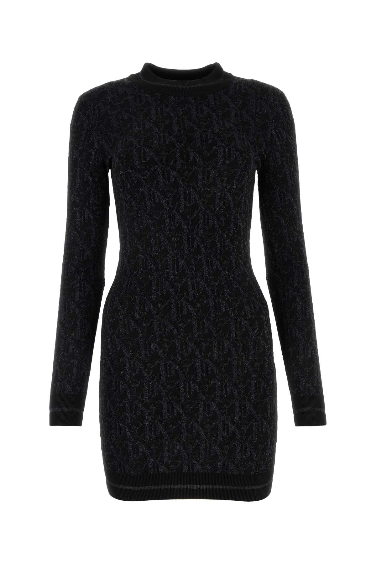 Black viscose blend mini dress PWHI048R24KNI0011010 (Palm Angels / ワンピース・ドレス・オールインワン ) | Palm Angels (パームエンジェルス)