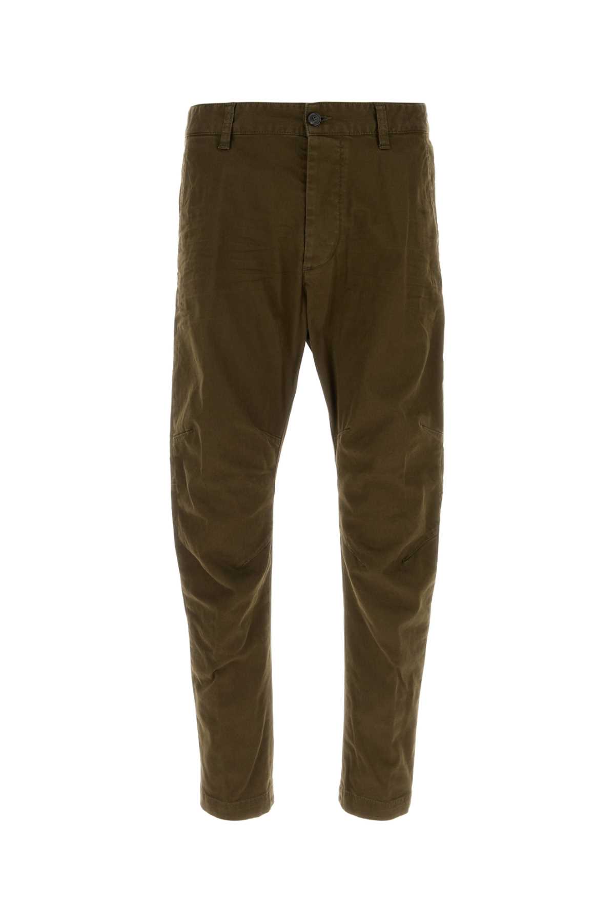 Olive green stretch cotton Sexy Chino pant S74KB0819S39021728 (Dsquared2 / パンツ ) | Dsquared2 (ディースクエアード)