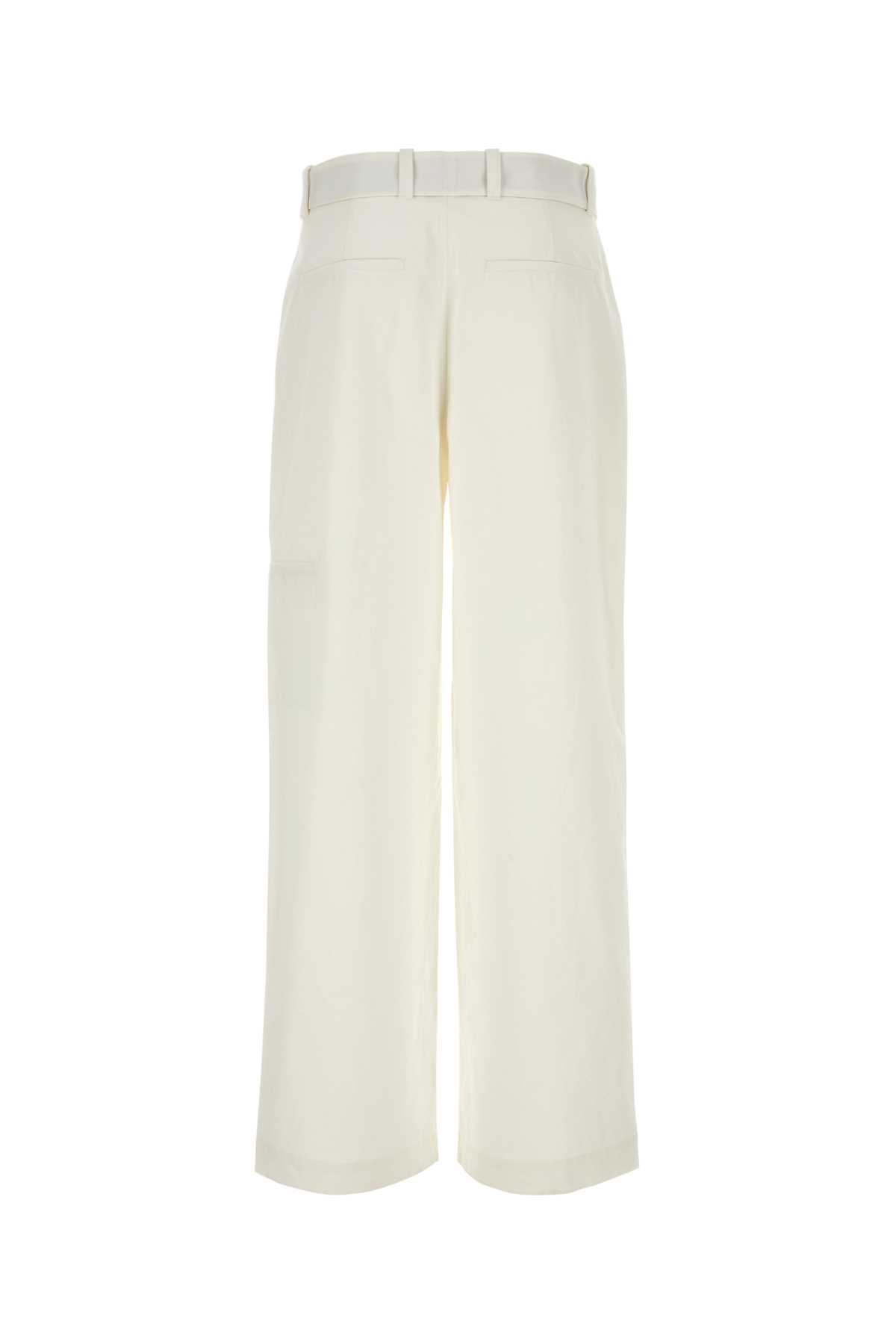 White cotton wide-leg pant J22KA0154J45136100 (Jil Sander / パンツ ) | Jil Sander (ジルサンダー)(1)
