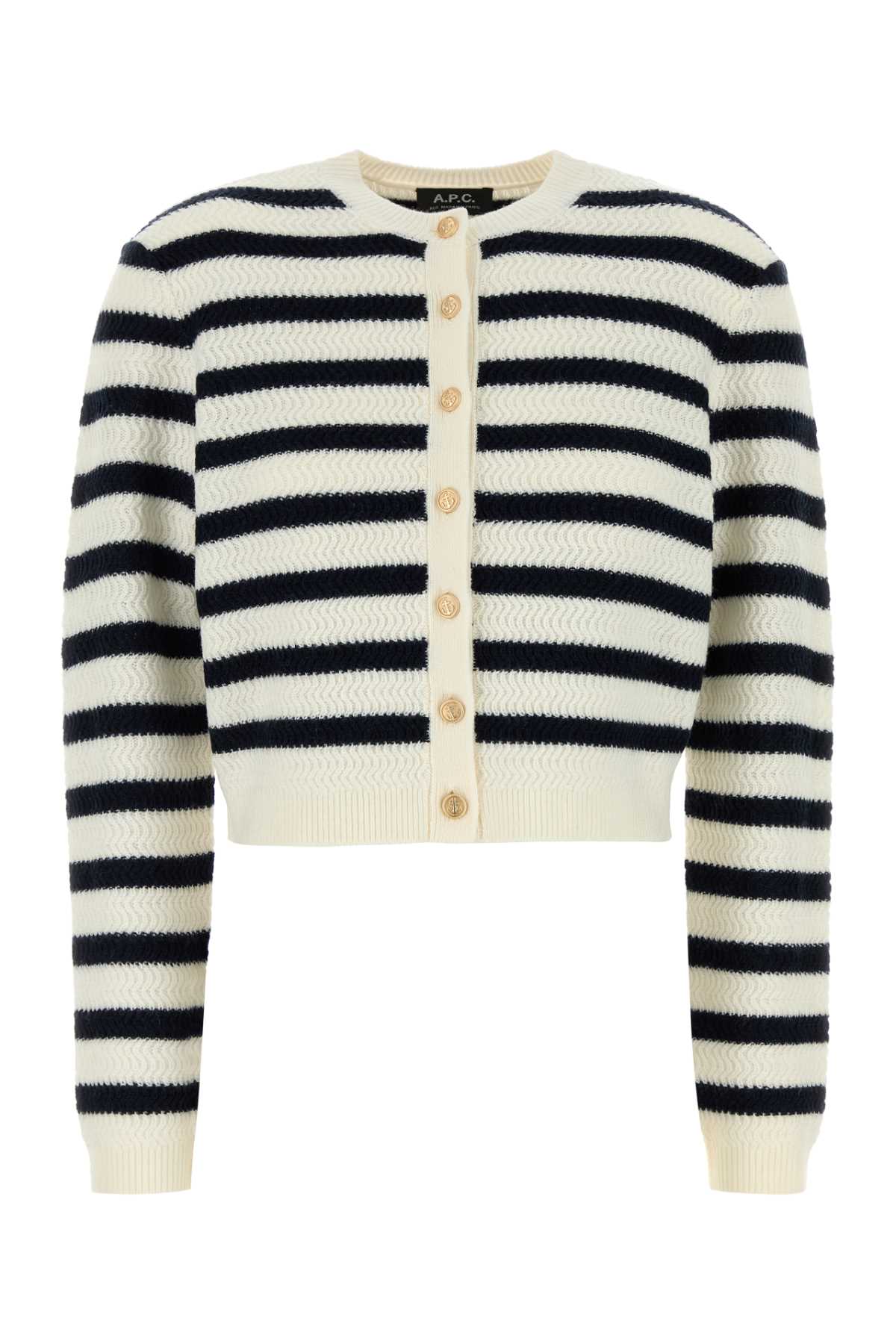 Embroidered wool Manon cardigan WVBECF22327TAS (A.P.C. / ニット・セーター・カーディガン ) | A.P.C. (アーペーセー)