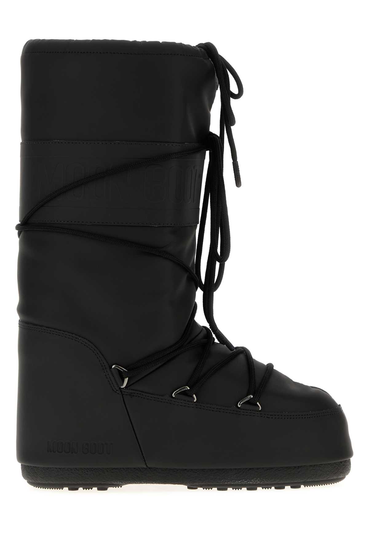 Black rubber Icon boots 1402760N001 (MOON BOOT / ブーツ ) | MOON BOOT (ムーンブーツ)