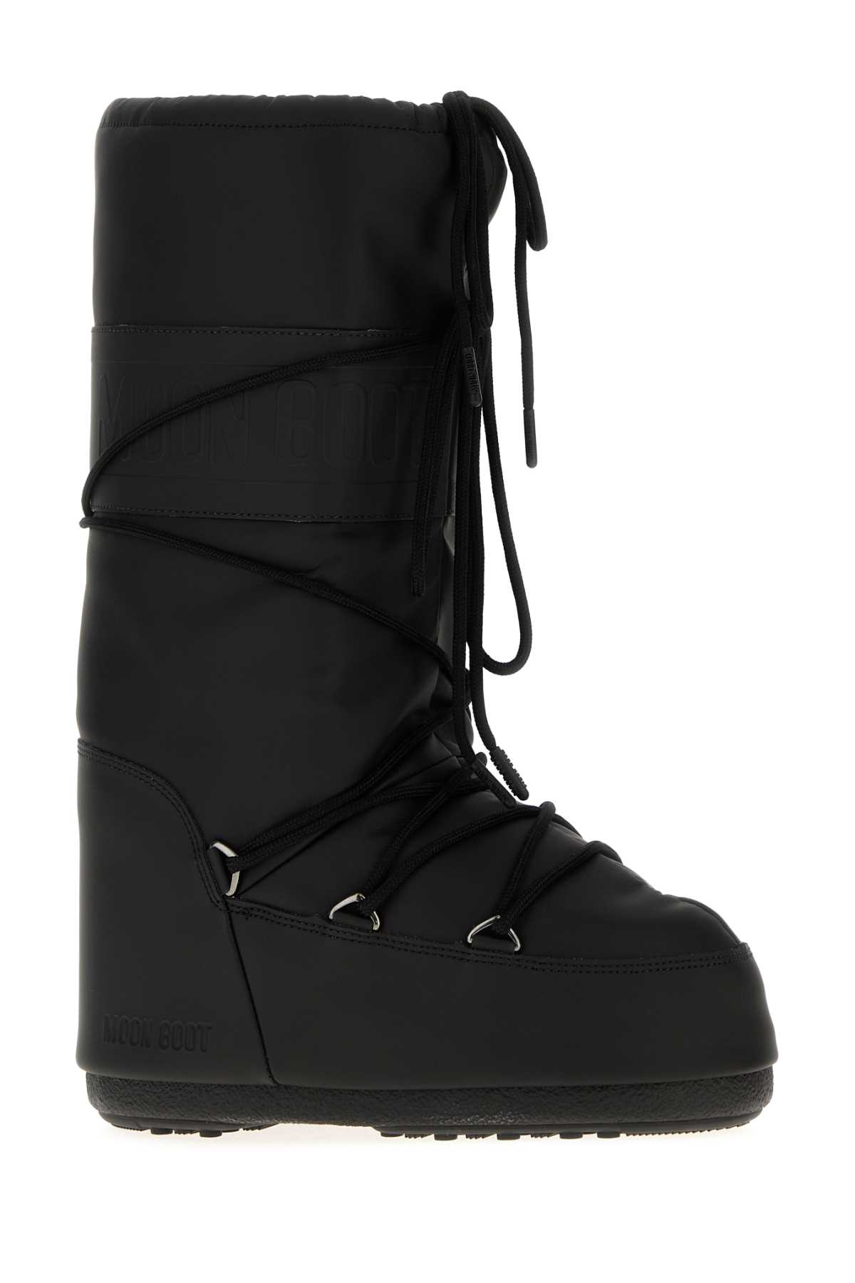 Black rubber Icon boots 1402760N001 (MOON BOOT / ブーツ ) | MOON BOOT (ムーンブーツ)(1)