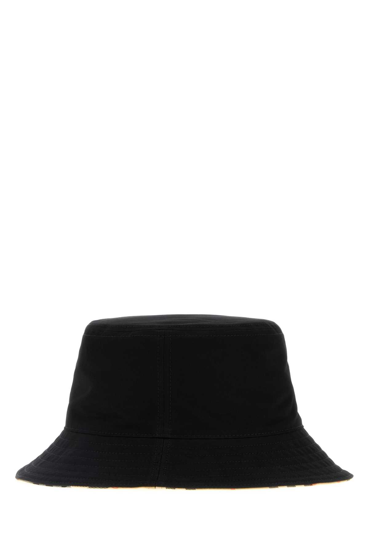 Black gabardine bucket hat 8115748A1189 (Burberry / 帽子 ) | Burberry (バーバリー)