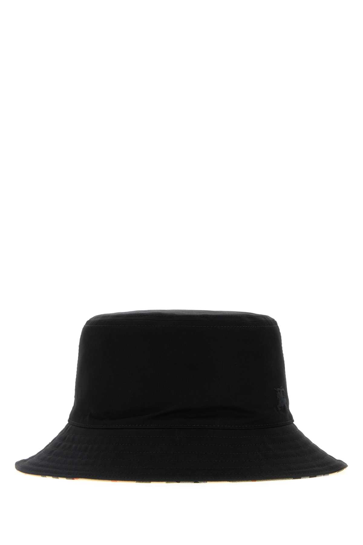 Black gabardine bucket hat 8115748A1189 (Burberry / 帽子 ) | Burberry (バーバリー)(1)