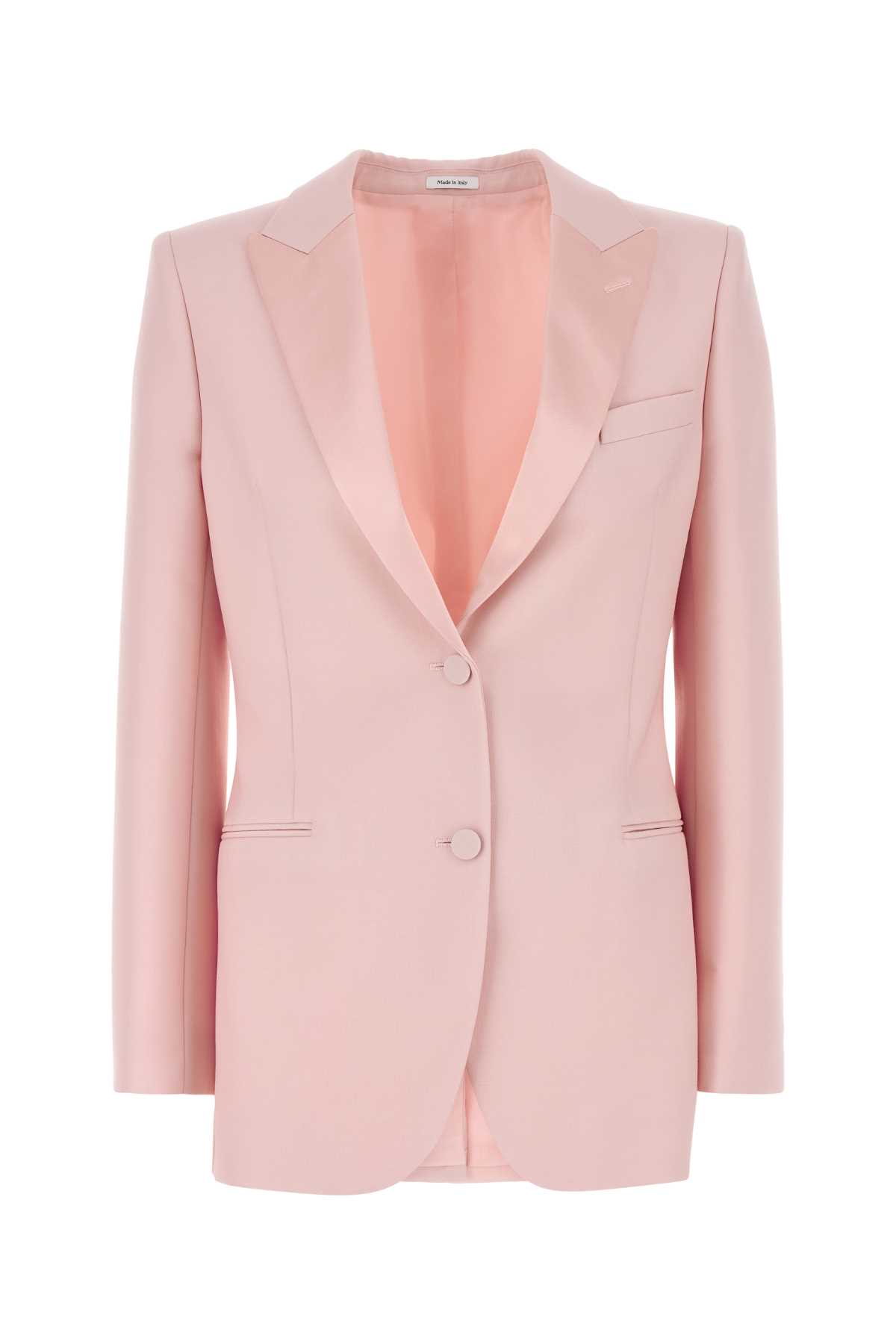 Pink wool blend blazer 842478QJAEK5009 (Alexander McQUEEN / ブレザー・ジャケット ) | Alexander McQUEEN (アレキサンダー・マックイーン)