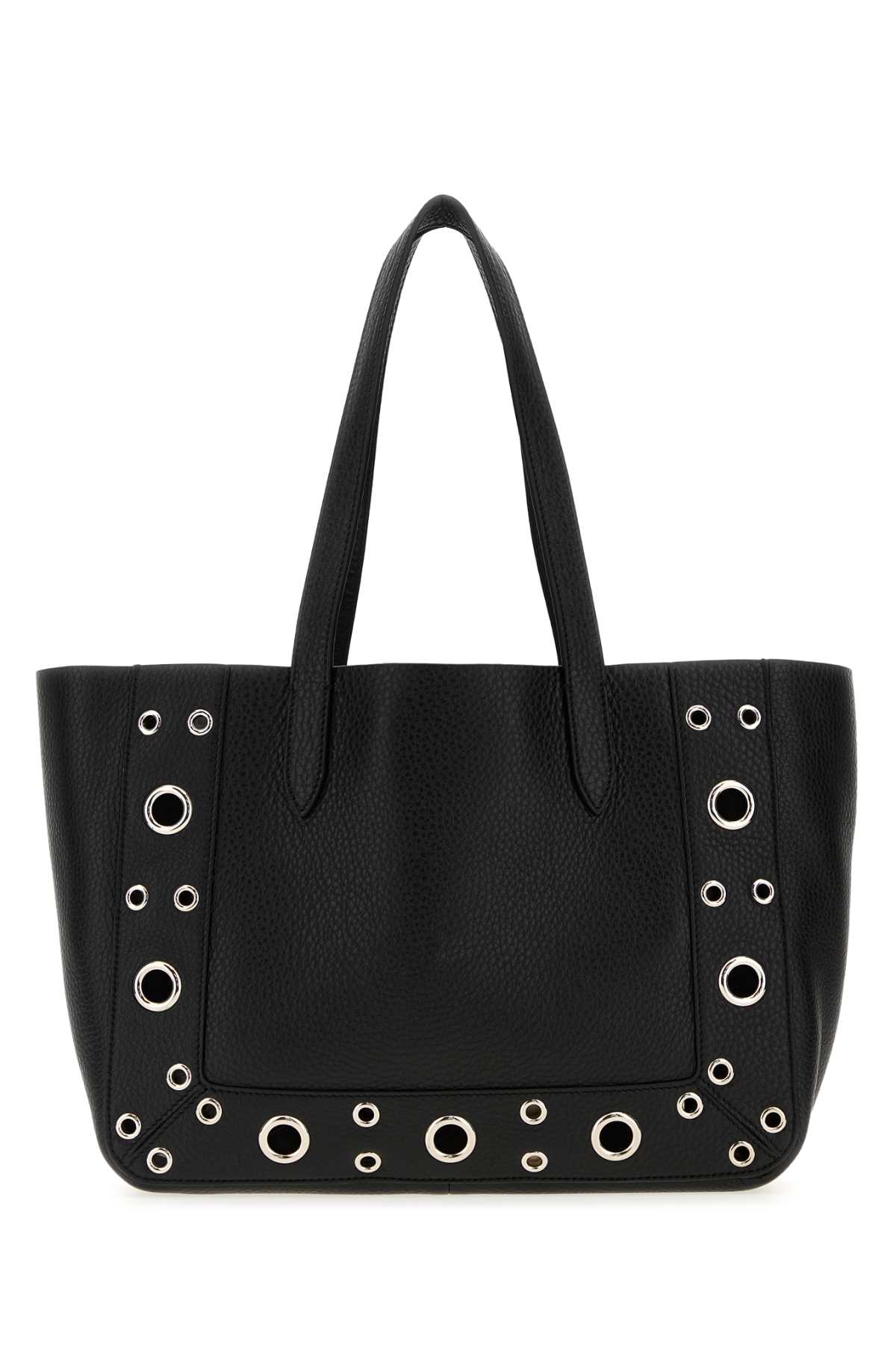 Black leather small Nellcôte shopping bag 7W2B0R88MJL0NO (Valentino Garavani / トートバッグ ) | Valentino Garavani (ヴァレンティノ)(2)