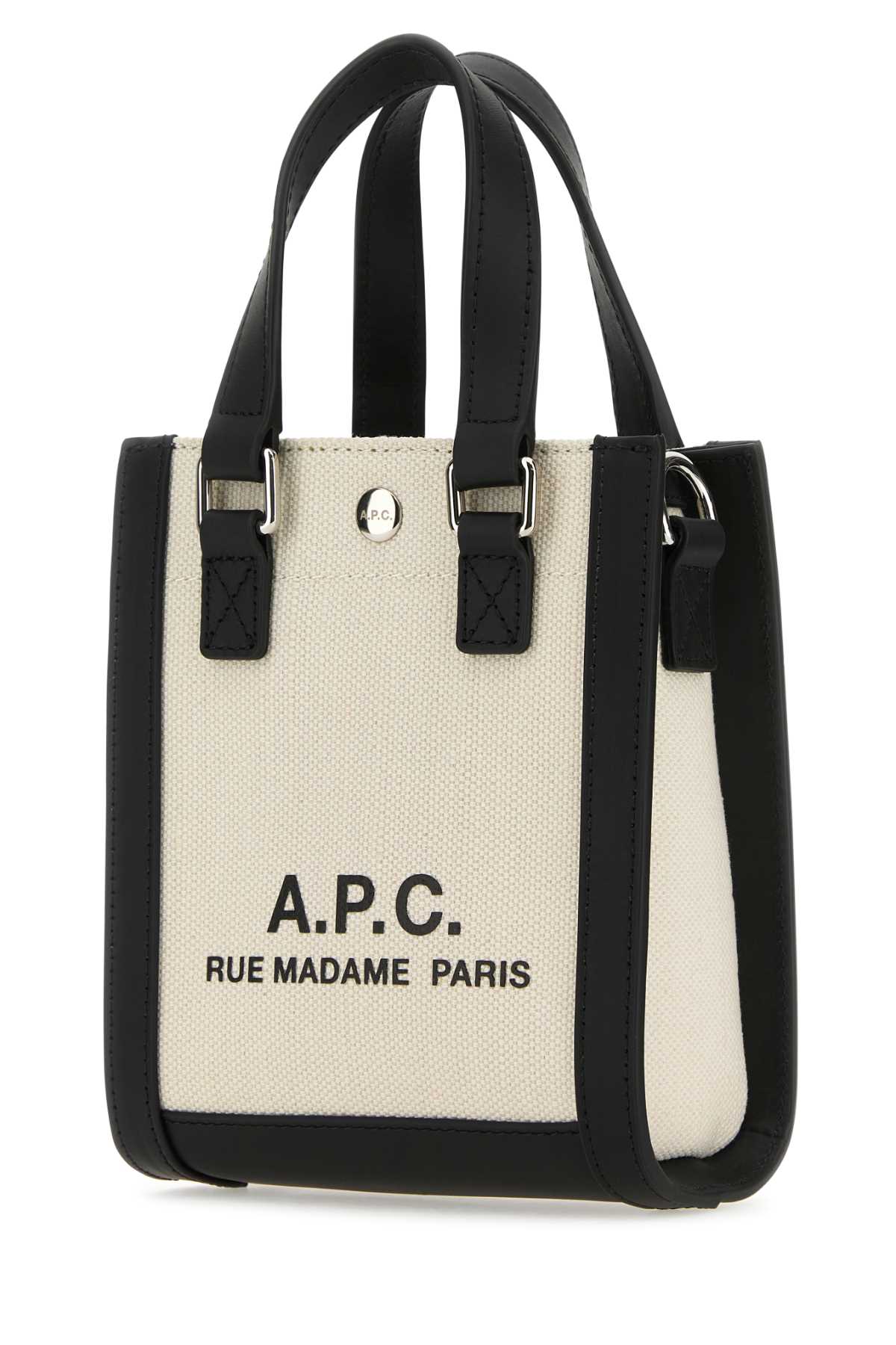Two-tone canvas and leather Camille 2.0 mini handbag COEYOM61825LZZ (A.P.C. / ハンドバッグ・ショルダーバッグ ) | A.P.C. (アーペーセー)(1)