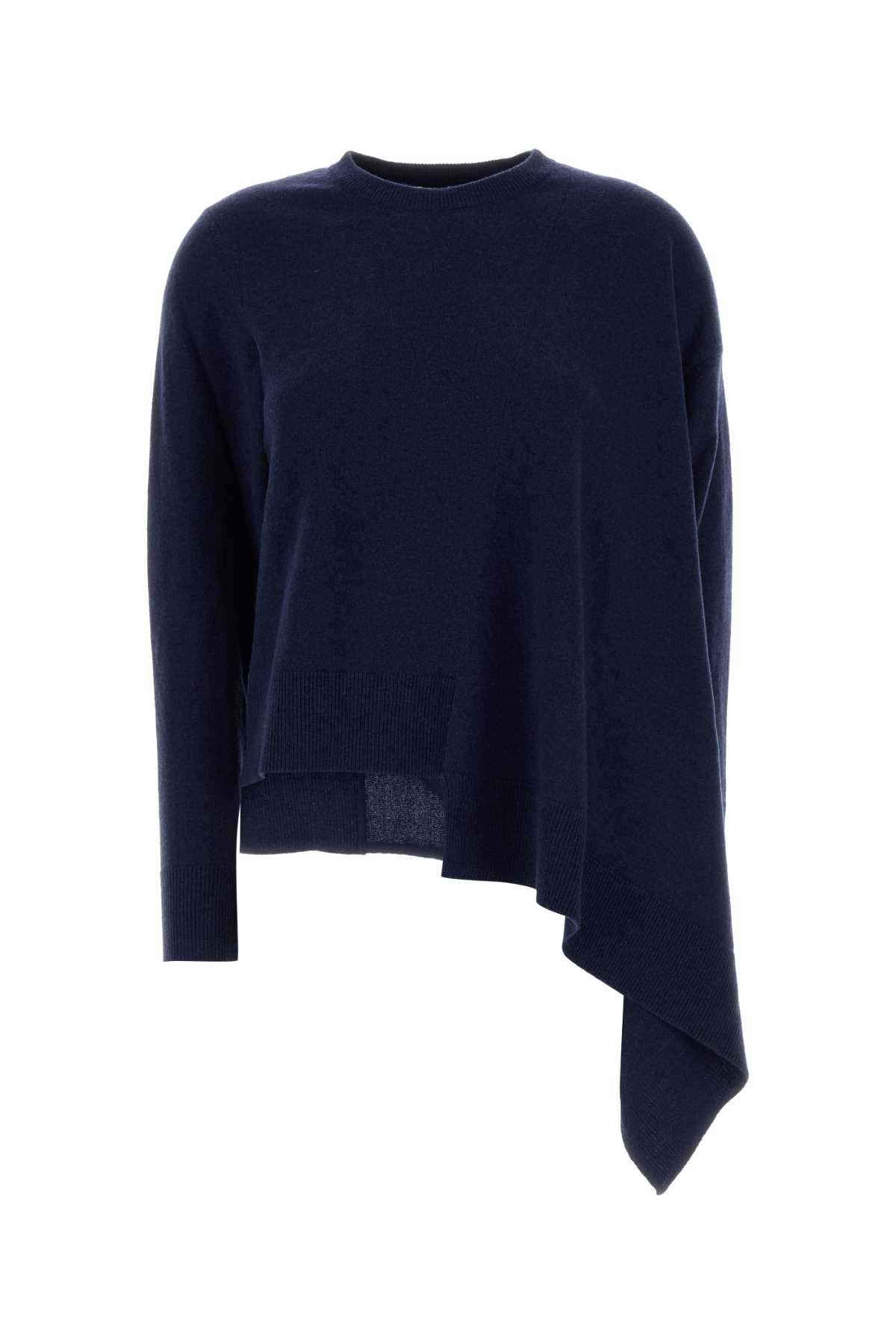 Navy blue cashmere blend sweater 839874Q1BEU4344 (Alexander McQUEEN / ニット・セーター・カーディガン ) | Alexander McQUEEN (アレキサンダー・マックイーン)