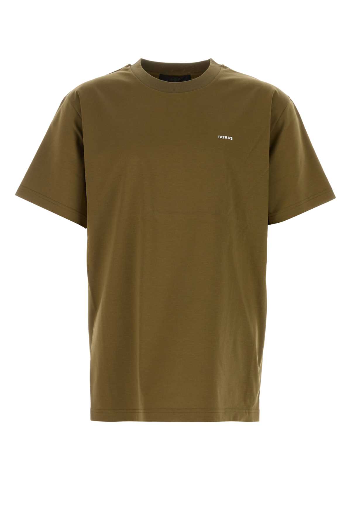 Army green cotton t-shirt MTAT24S8195M35 (TATRAS / Tシャツ・カットソー ) | TATRAS (タトラス)