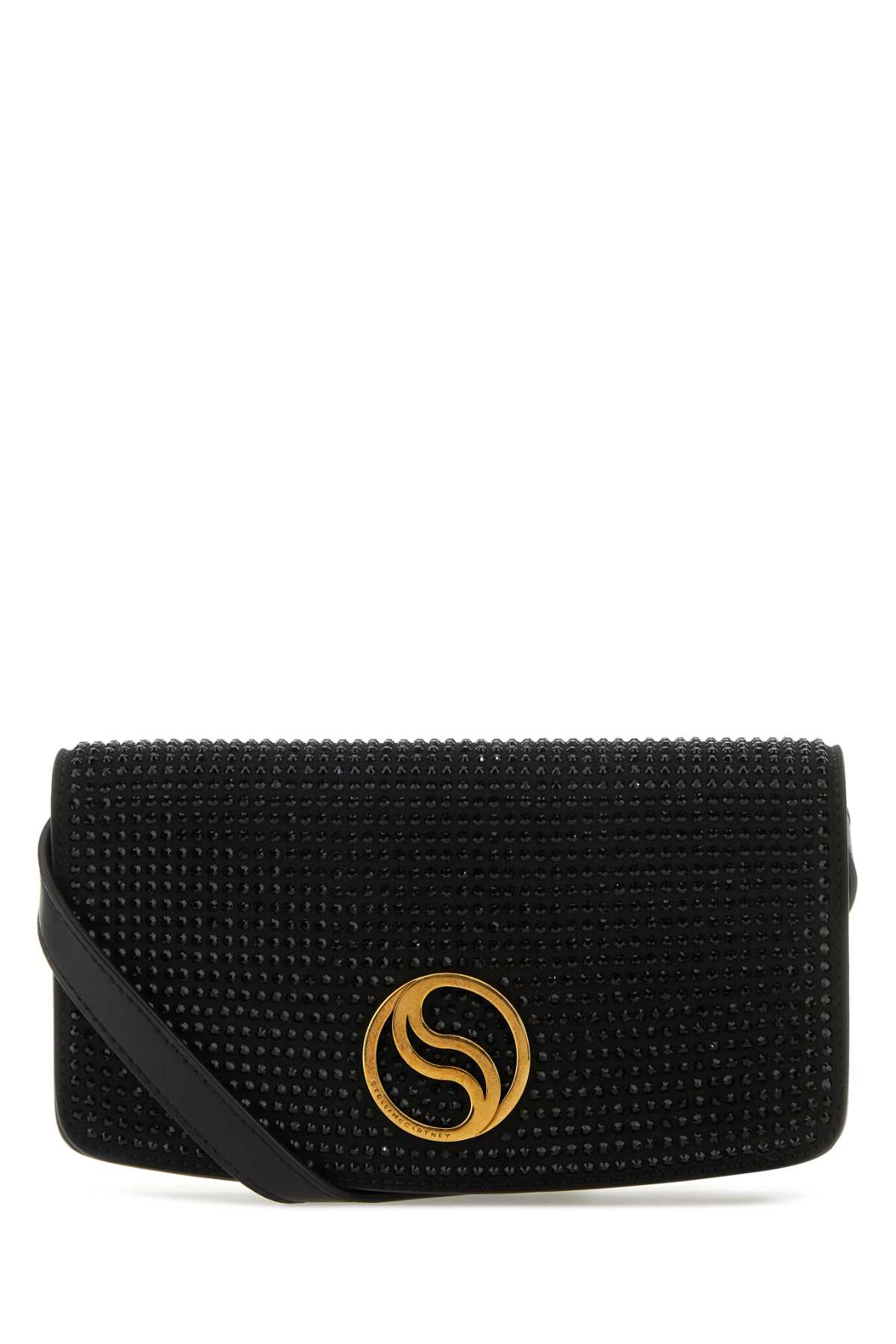 Black alter mat mini S-Wave wallet 7B0036WP02041019 (Stella McCartney / 財布・カードケース ) | Stella McCartney (ステラ マッカートニー)